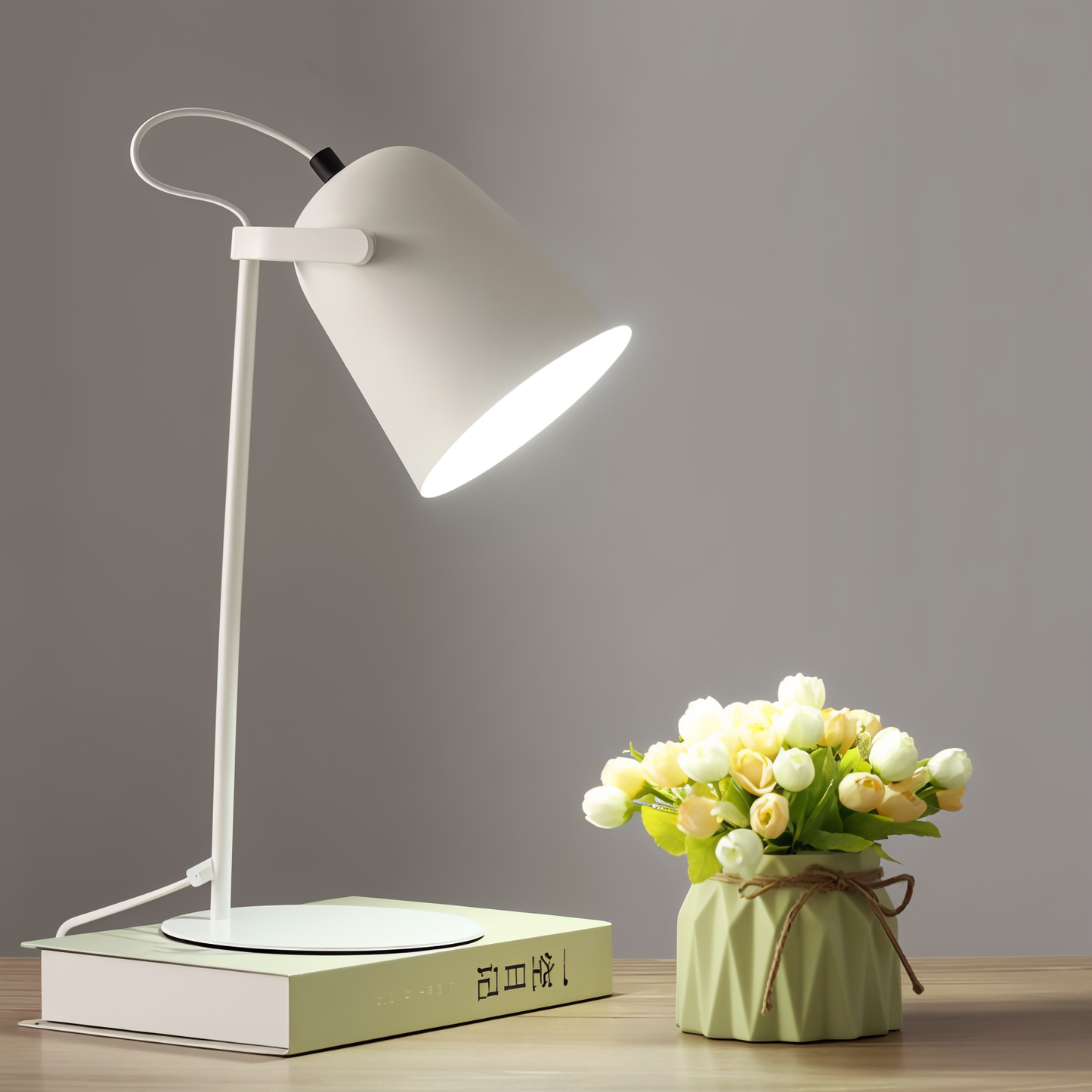 Macaron Desk Lamp - Adjustable Nordic Yellow Table Light