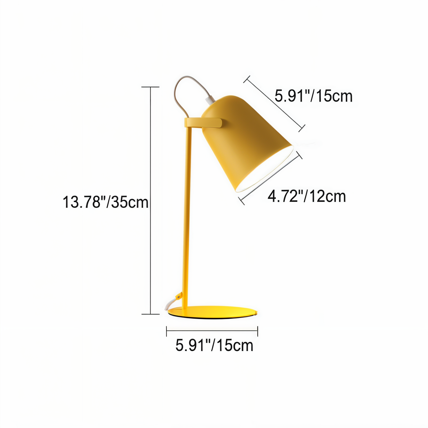 Macaron Desk Lamp - Adjustable Nordic Yellow Table Light