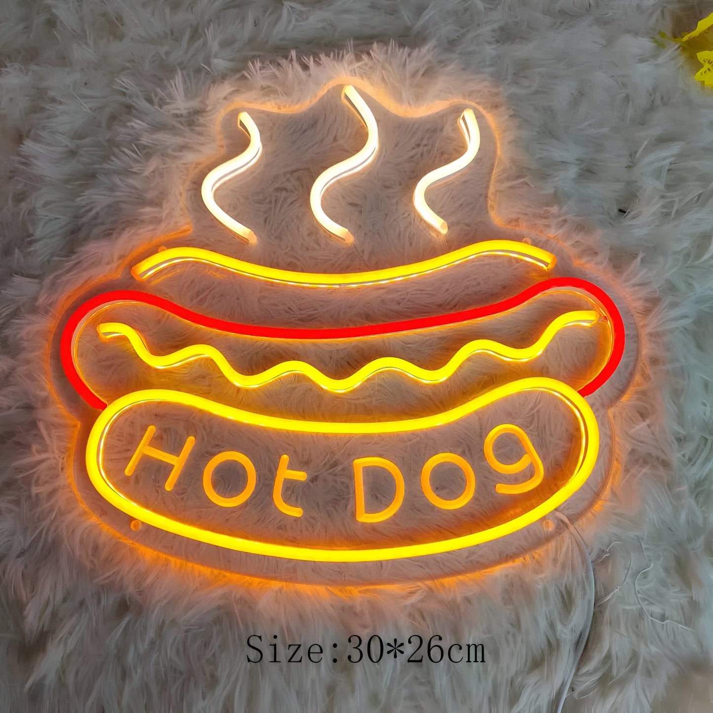 Fast Food Neon Sign - Colorful USB LED Night Light