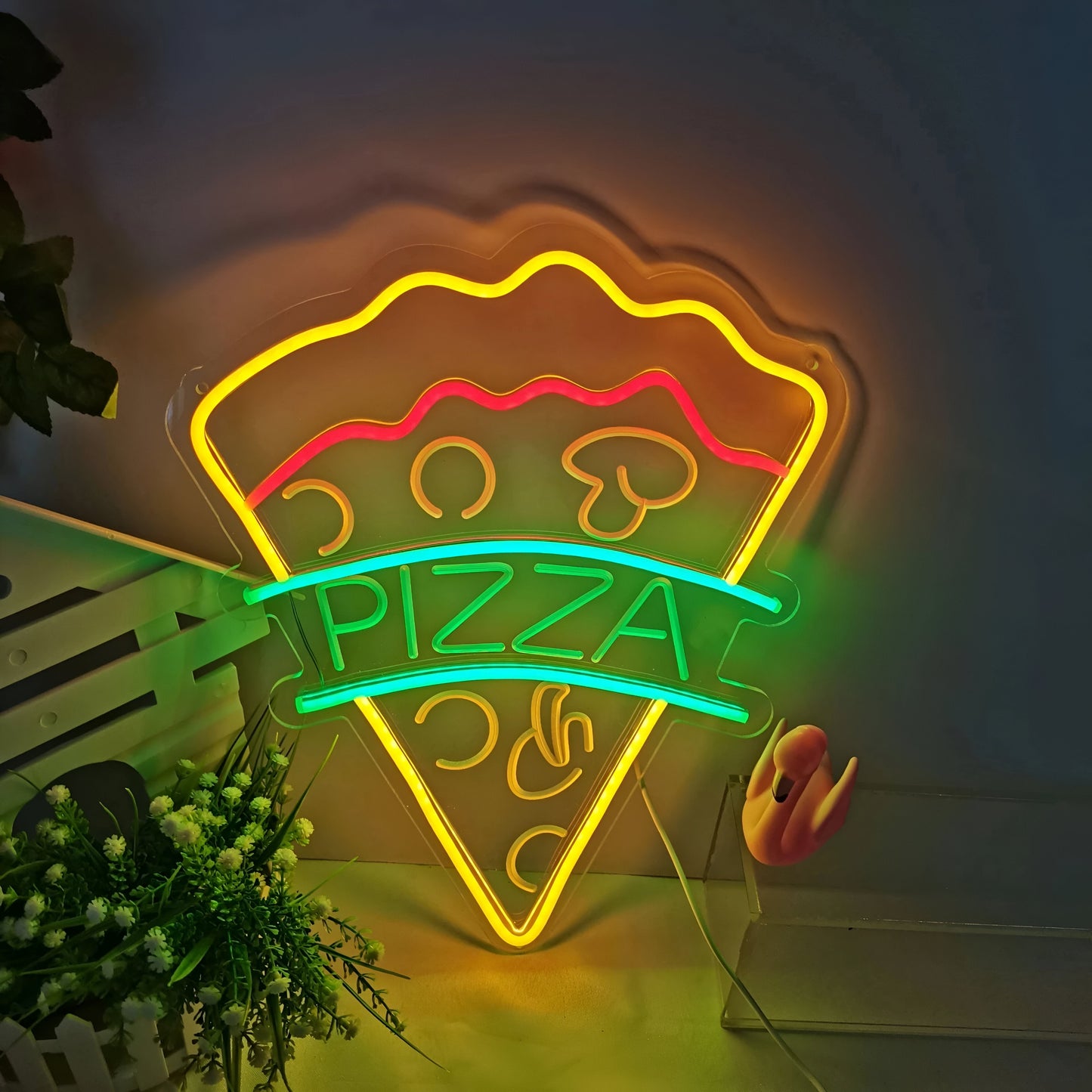 Fast Food Neon Sign - Colorful USB LED Night Light