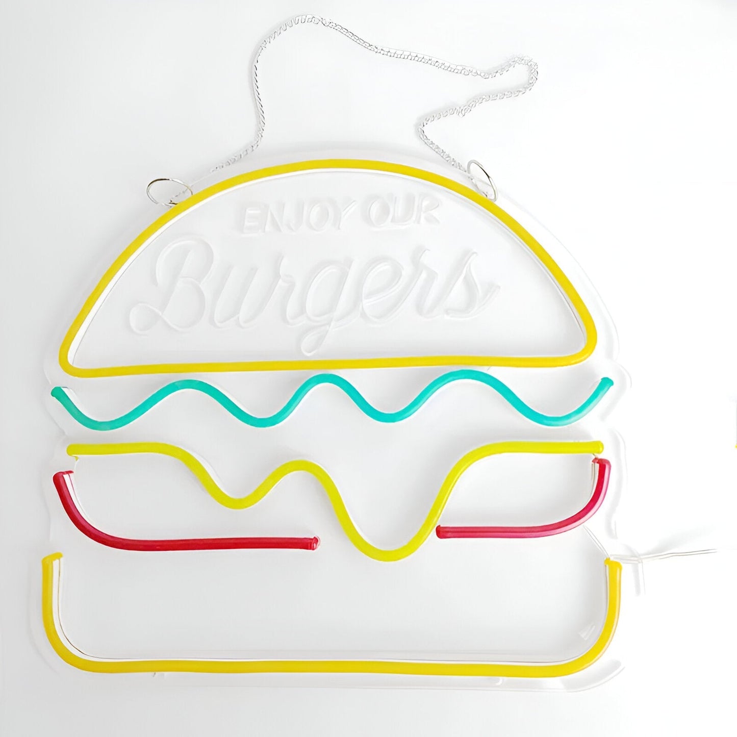 Fast Food Neon Sign - Colorful USB LED Night Light