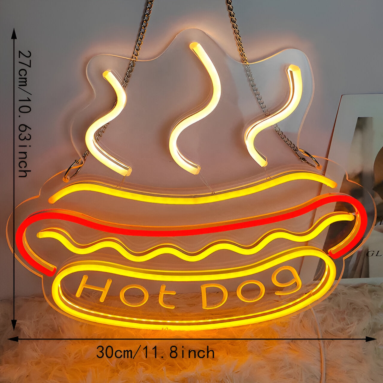 Fast Food Neon Sign - Colorful USB LED Night Light