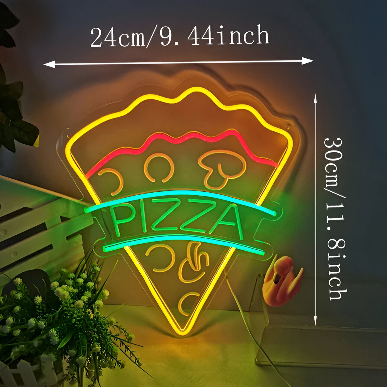 Fast Food Neon Sign - Colorful USB LED Night Light