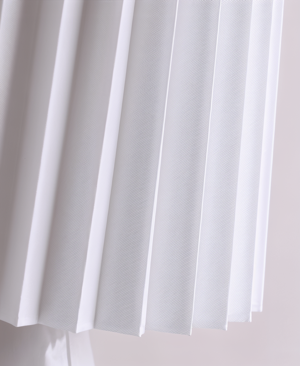 ConePleated Table Lamp - LED Ceramic Milkshake Desk Light