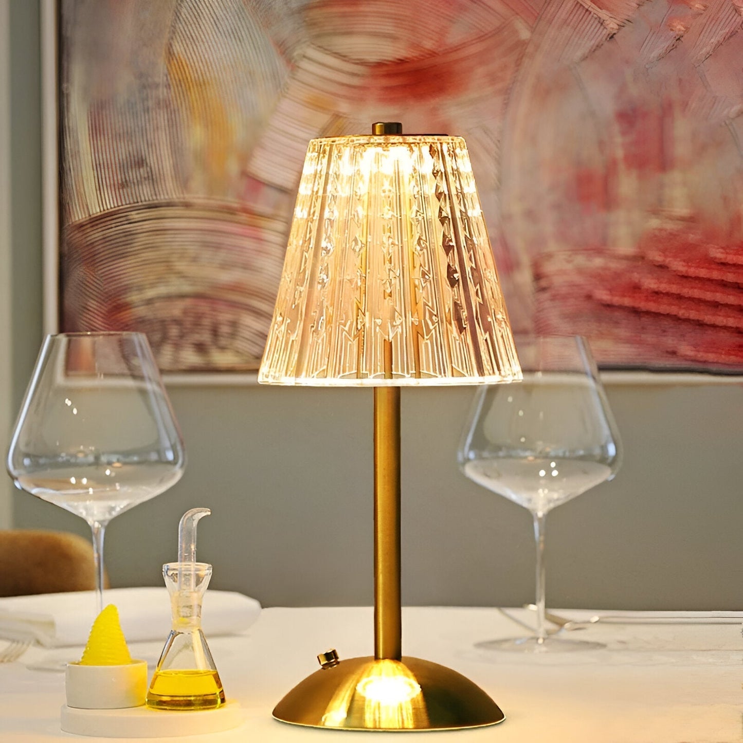 EleGlow - Vintage Inspired Wireless Table Lamp Dimmable LED