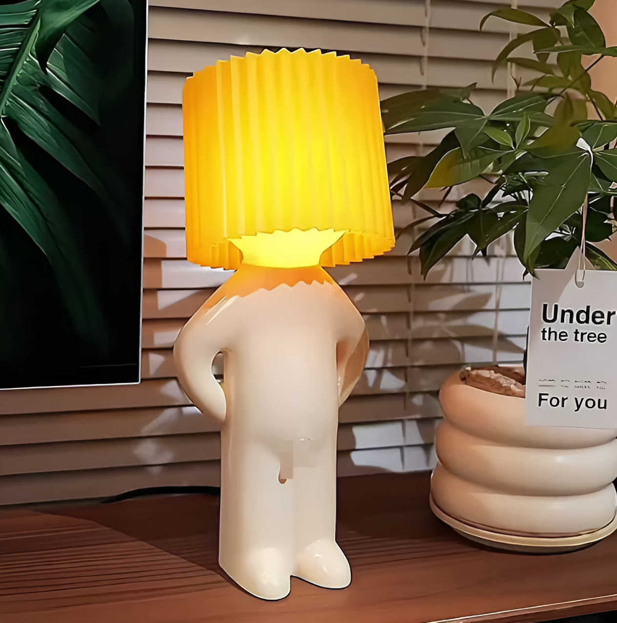 Lil'Lad Table Lamp - Creative Shy Boy LED Night Light