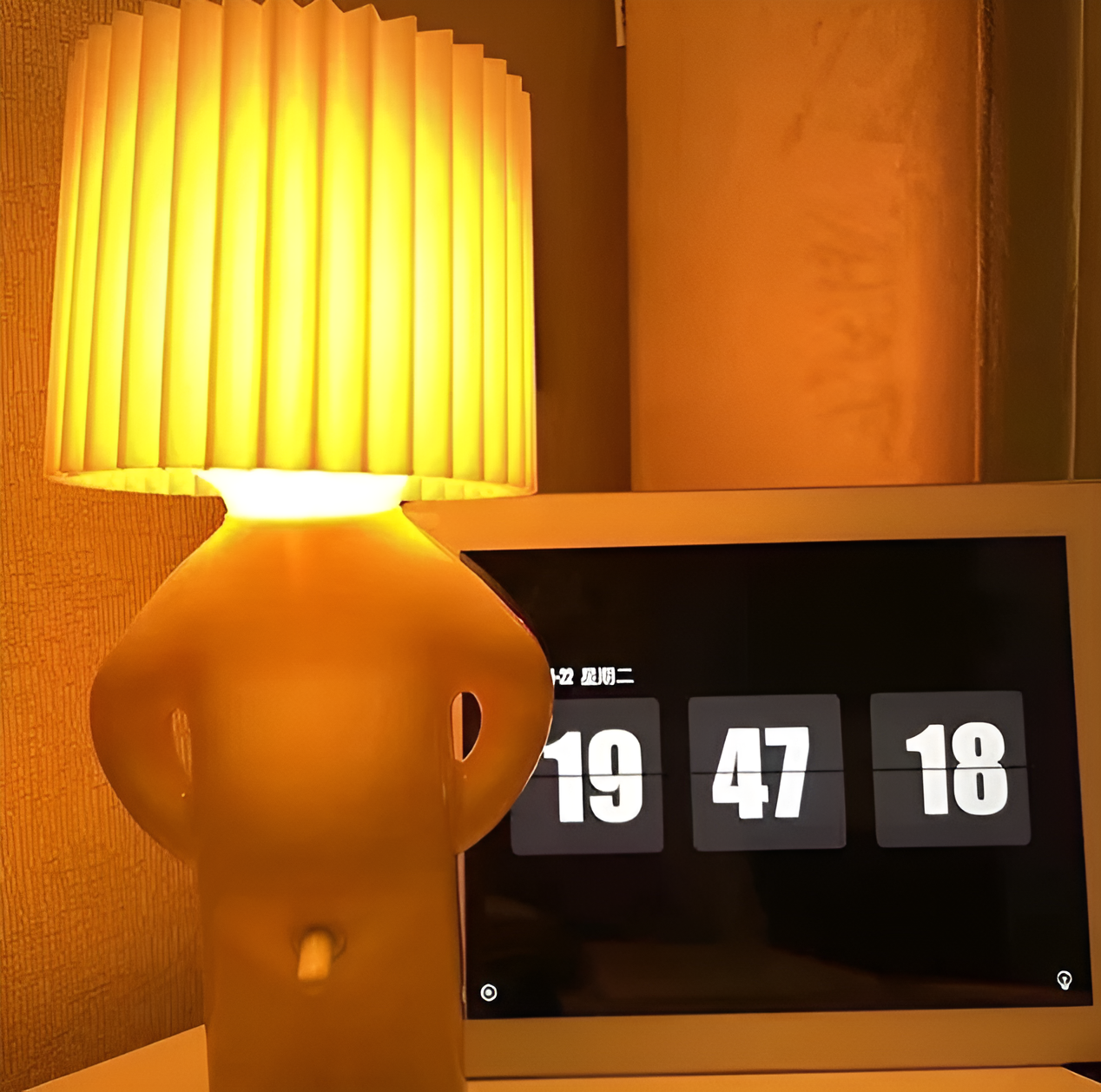 Lil'Lad Table Lamp - Creative Shy Boy LED Night Light