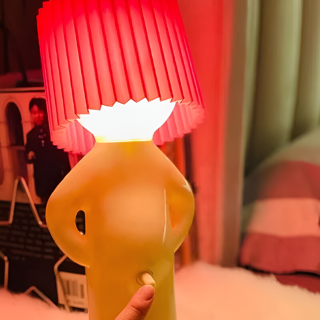 Lil'Lad Table Lamp - Creative Shy Boy LED Night Light