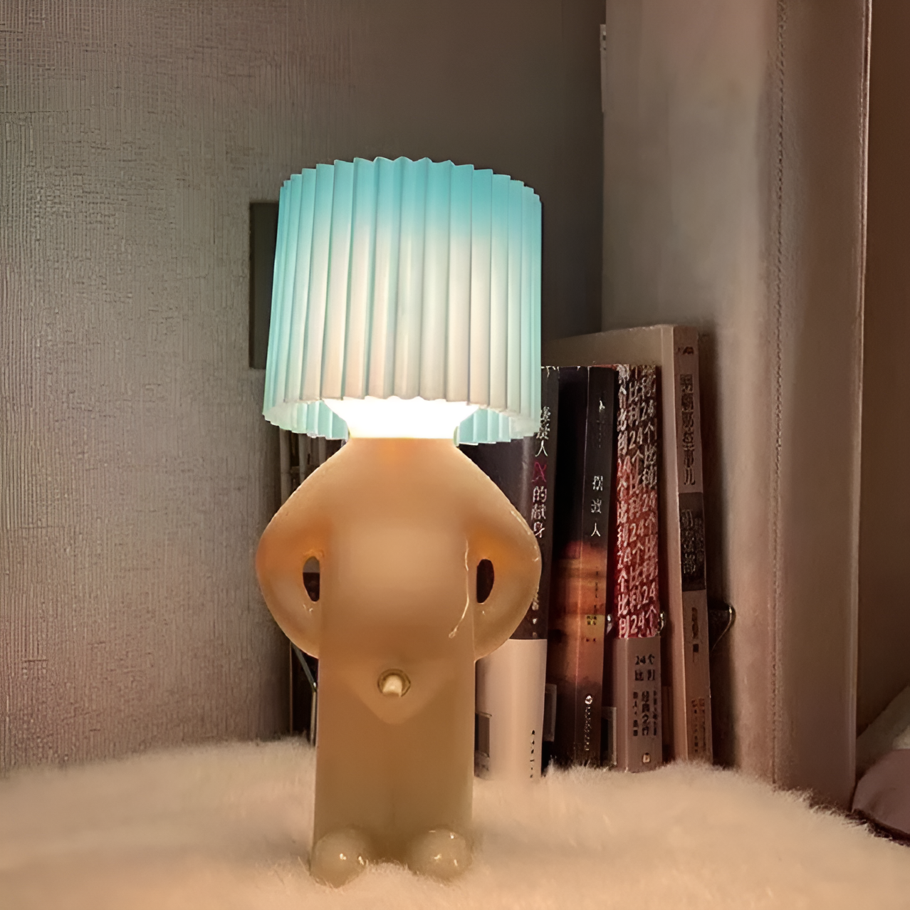 Lil'Lad Table Lamp - Creative Shy Boy LED Night Light