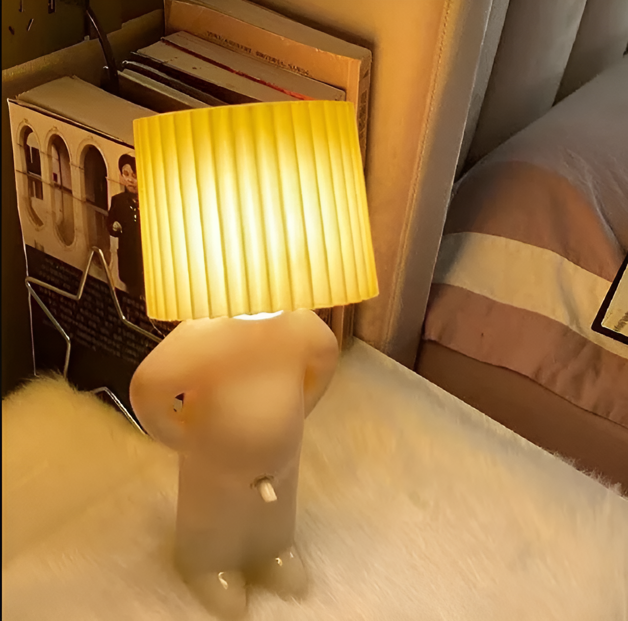 Lil'Lad Table Lamp - Creative Shy Boy LED Night Light