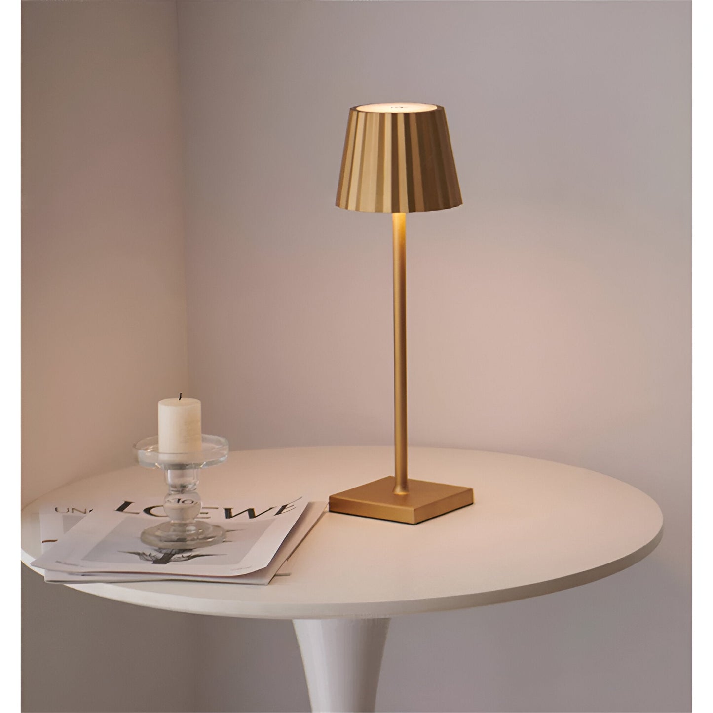LuminaTouch - Adjustable Waterproof Rechargeable LED Table Lamp