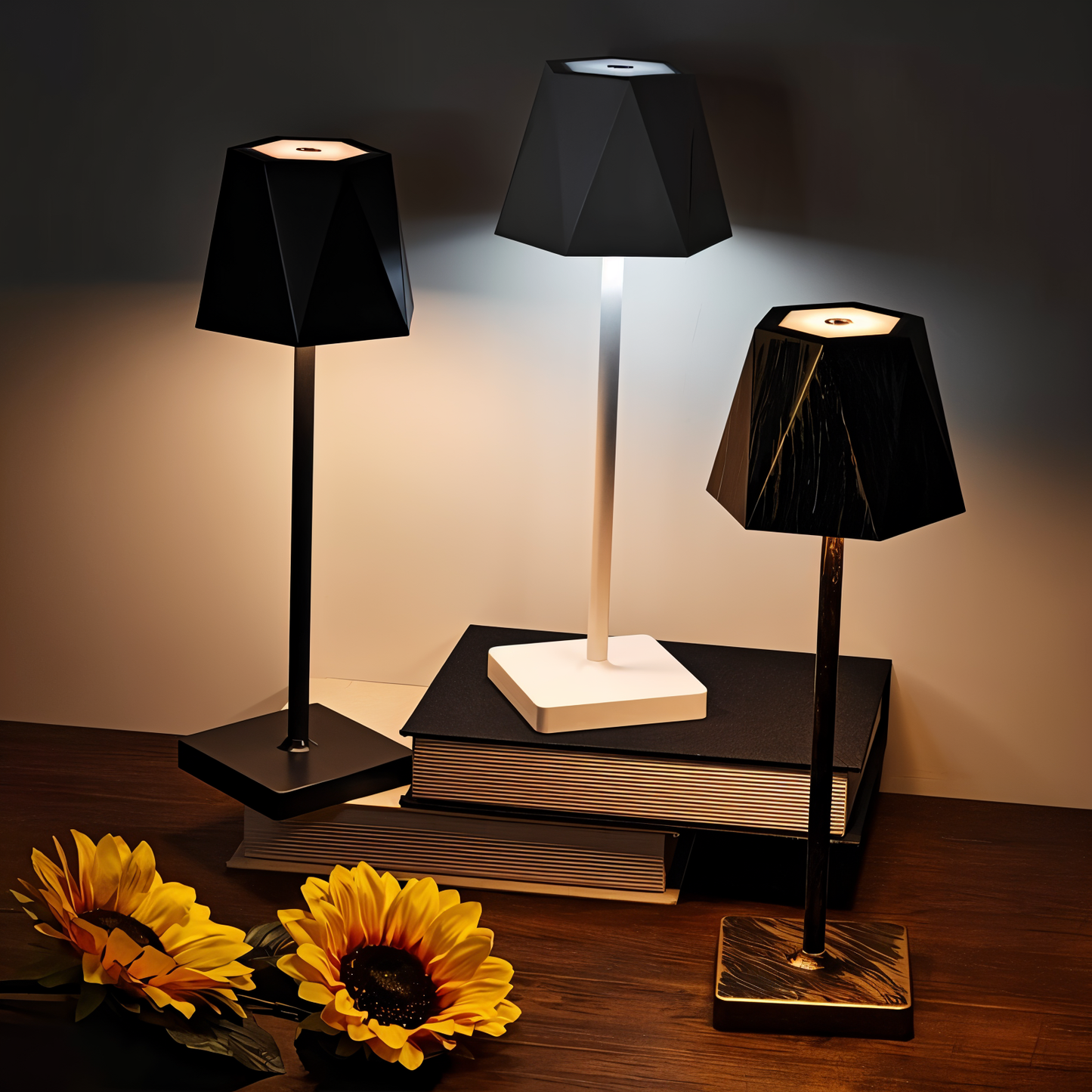 PolyLamp - Portable Hexagon LED Table Lamp - Waterproof & Rechargeable