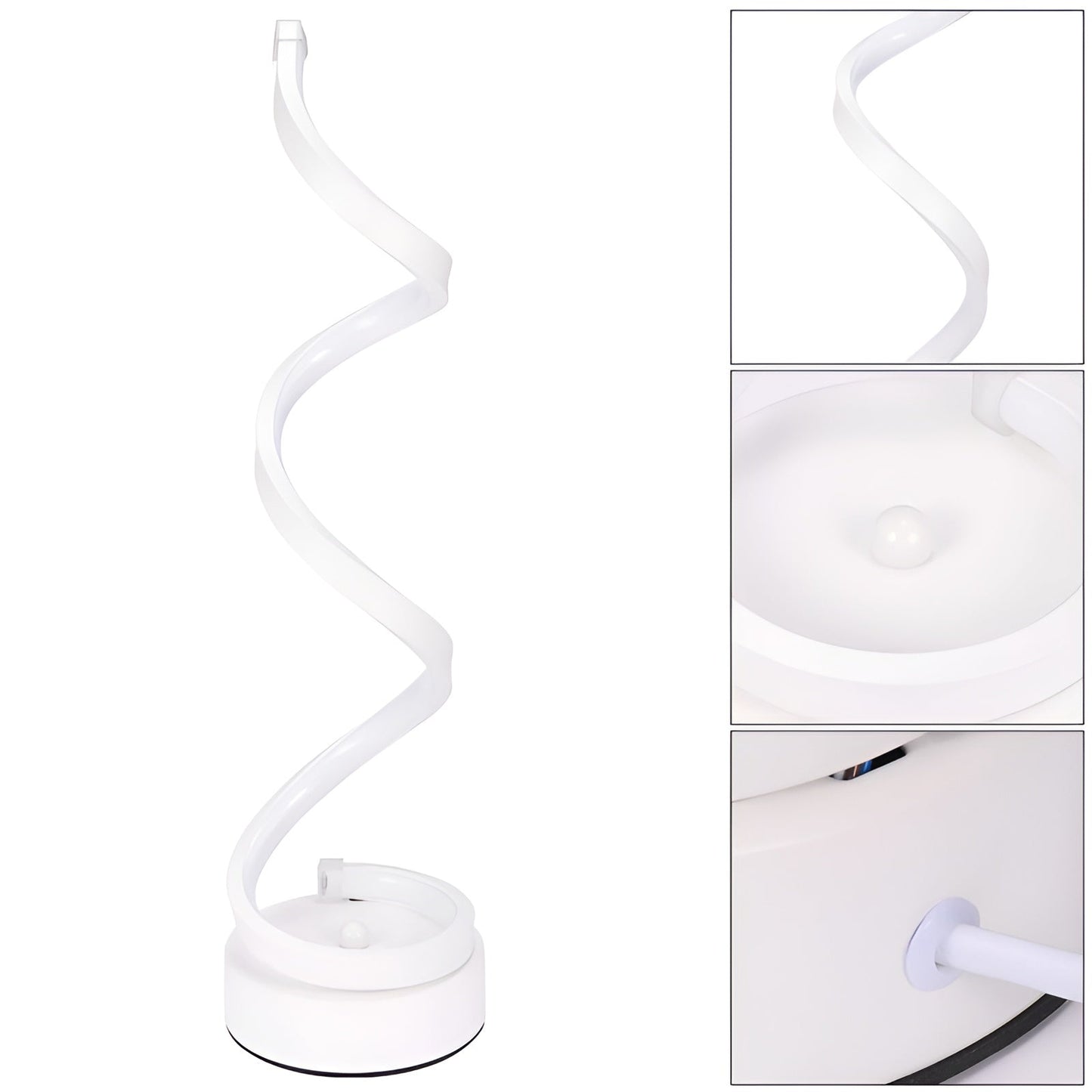 Radiant Curve - Spiral LED Desk Lamp with Touch Control