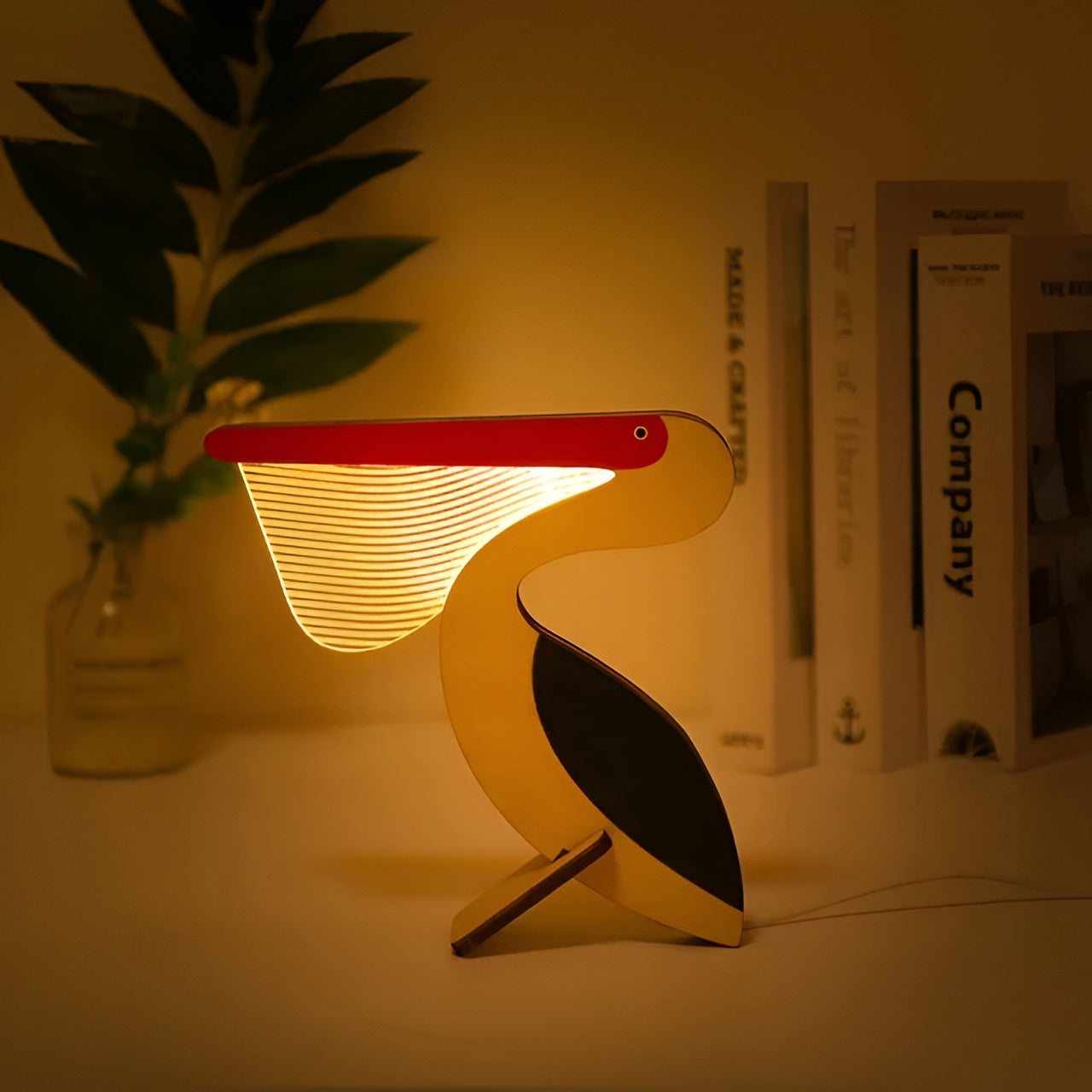 Wildlife Lamp - Wooden Acrylic Animal LED Night Light
