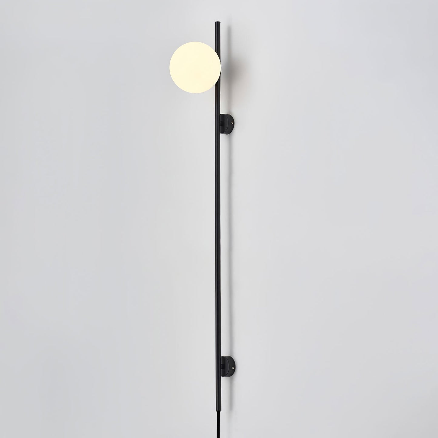 Houseof Plug-in Wall Light with White Glass Shade LED