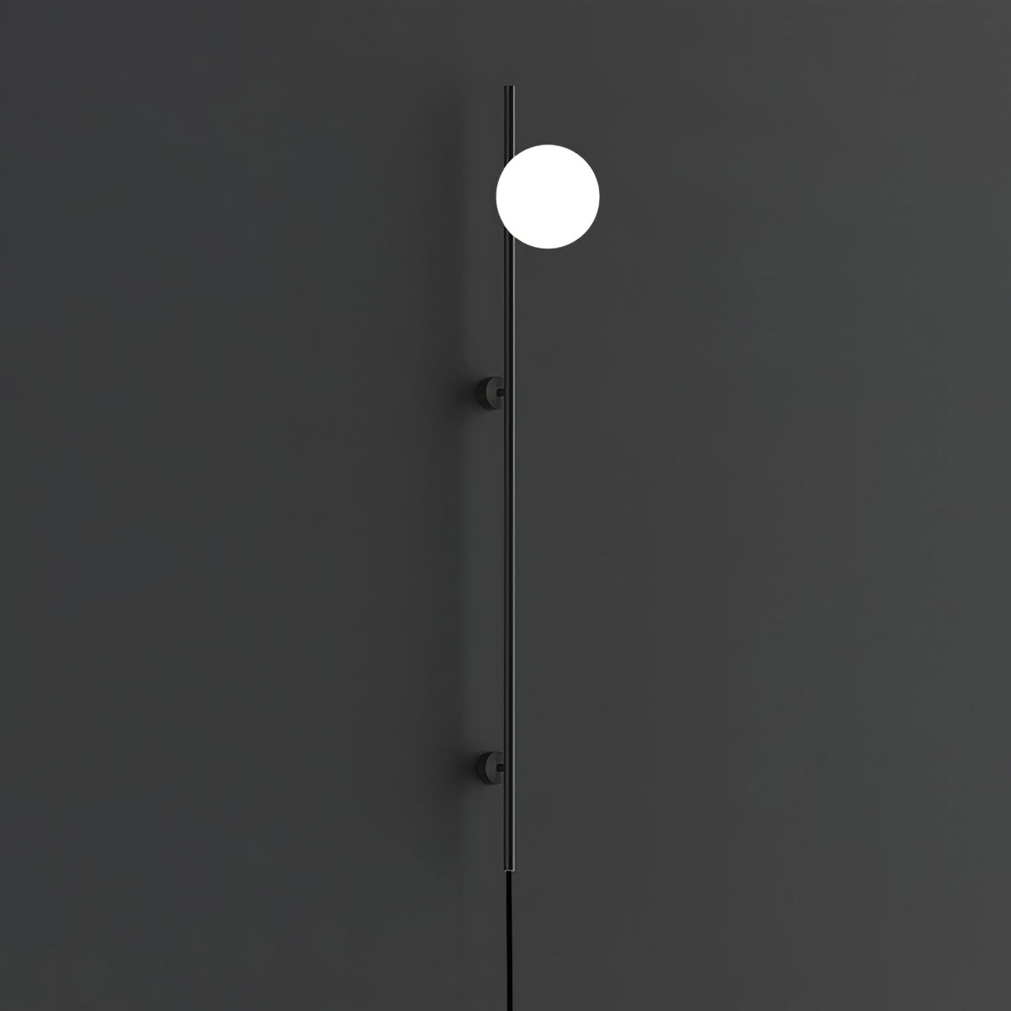 Houseof Plug-in Wall Light with White Glass Shade LED