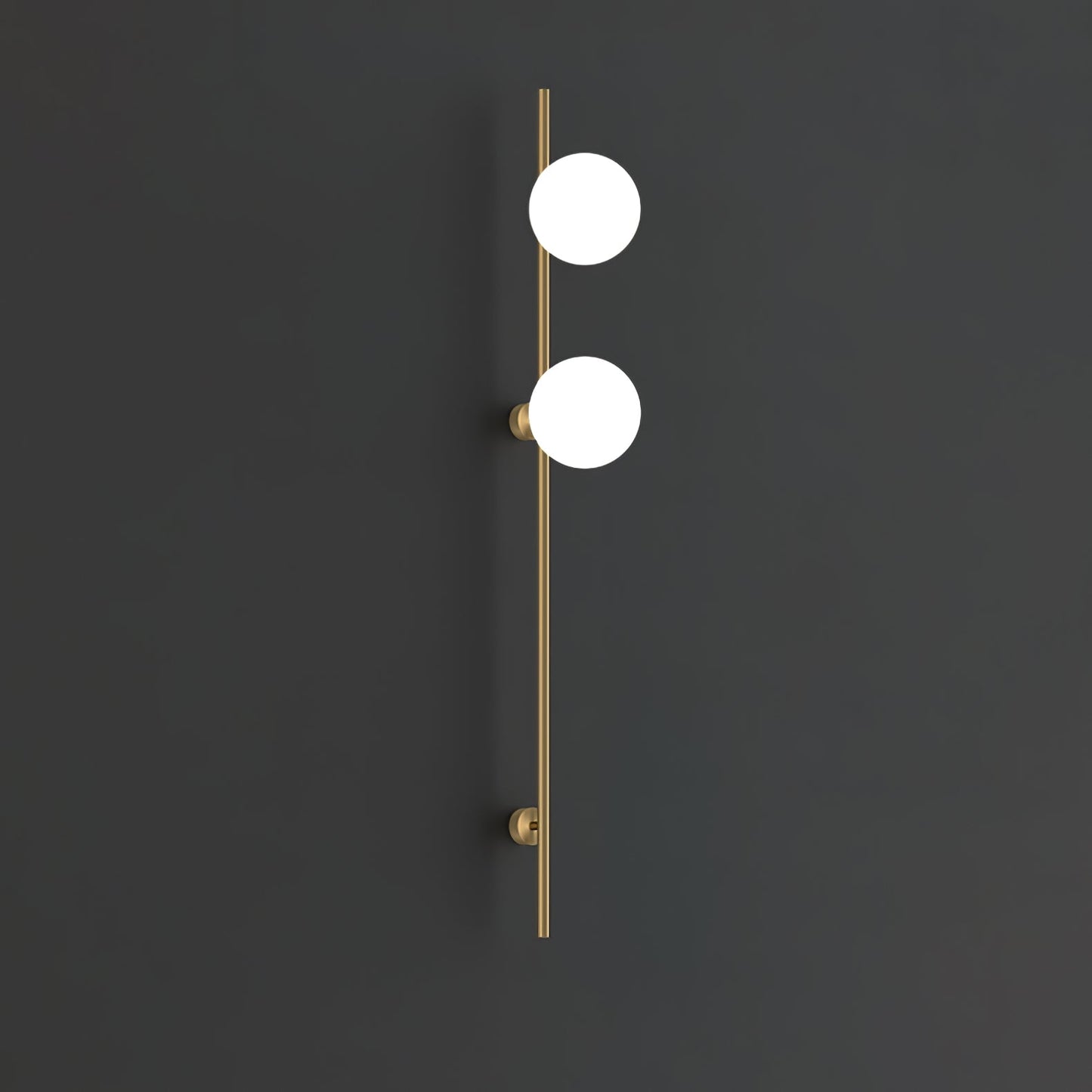 Houseof Plug-in Wall Light with White Glass Shade LED