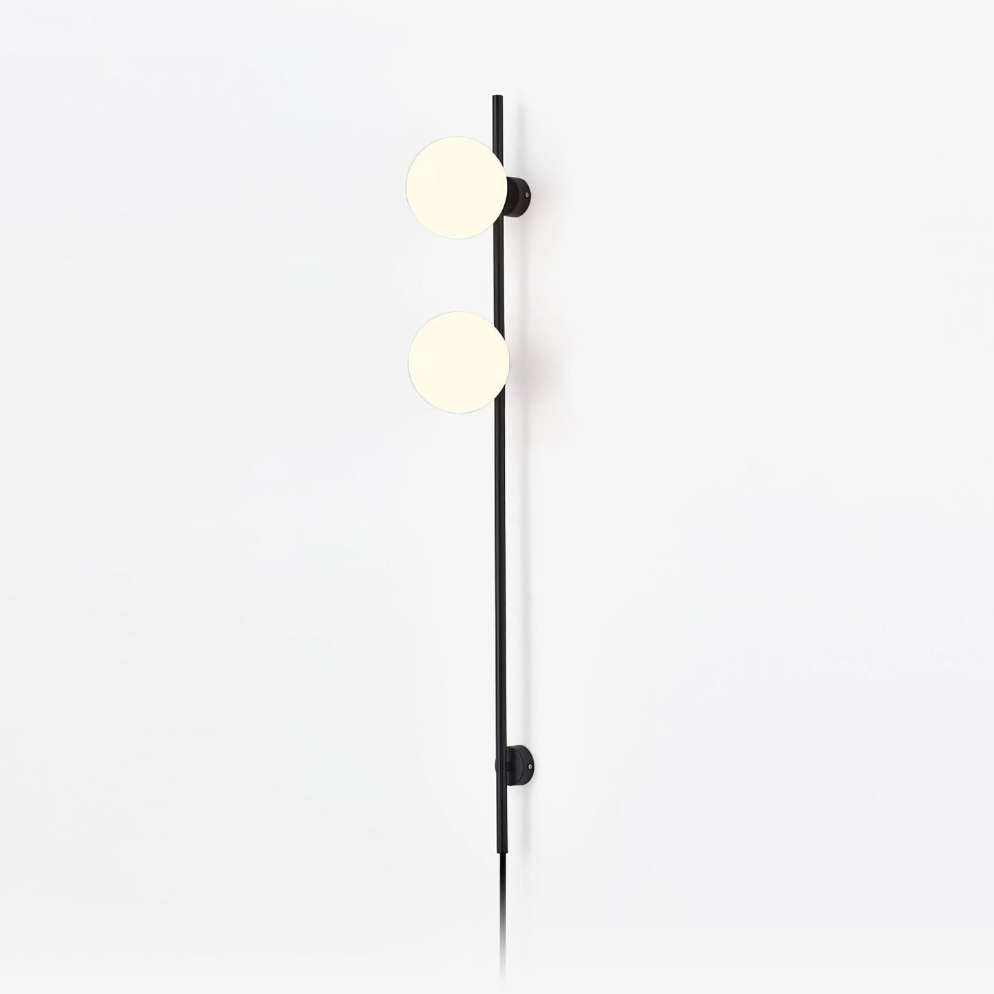 Houseof Plug-in Wall Light with White Glass Shade LED
