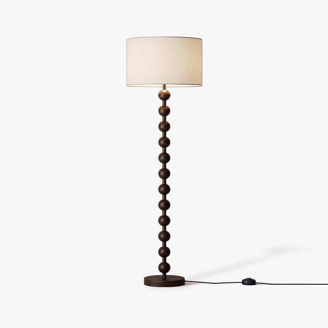 Hugo Barbell Floor Lamp - LED Indoor Lighting, Ash Wood