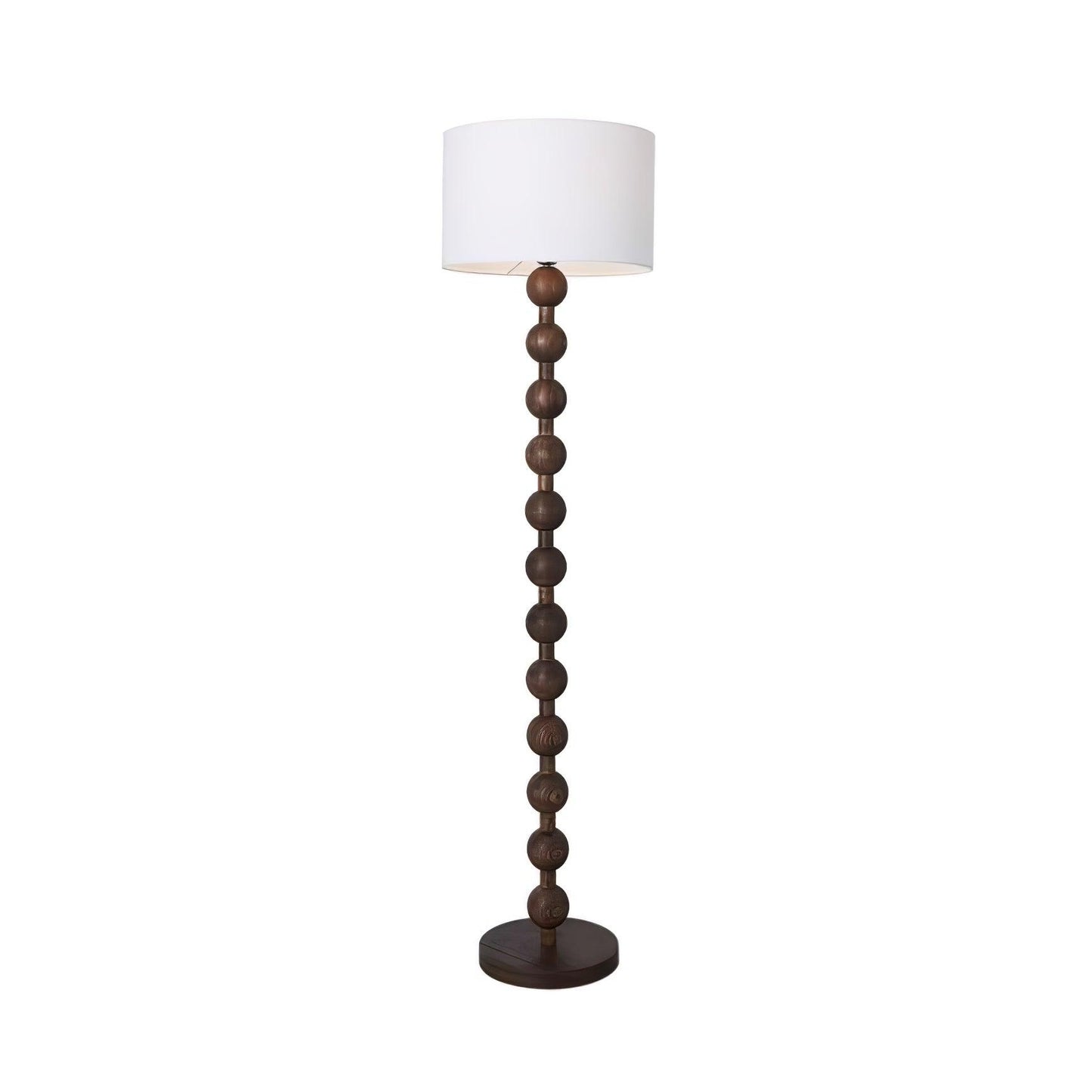Hugo Barbell Floor Lamp - LED Indoor Lighting, Ash Wood