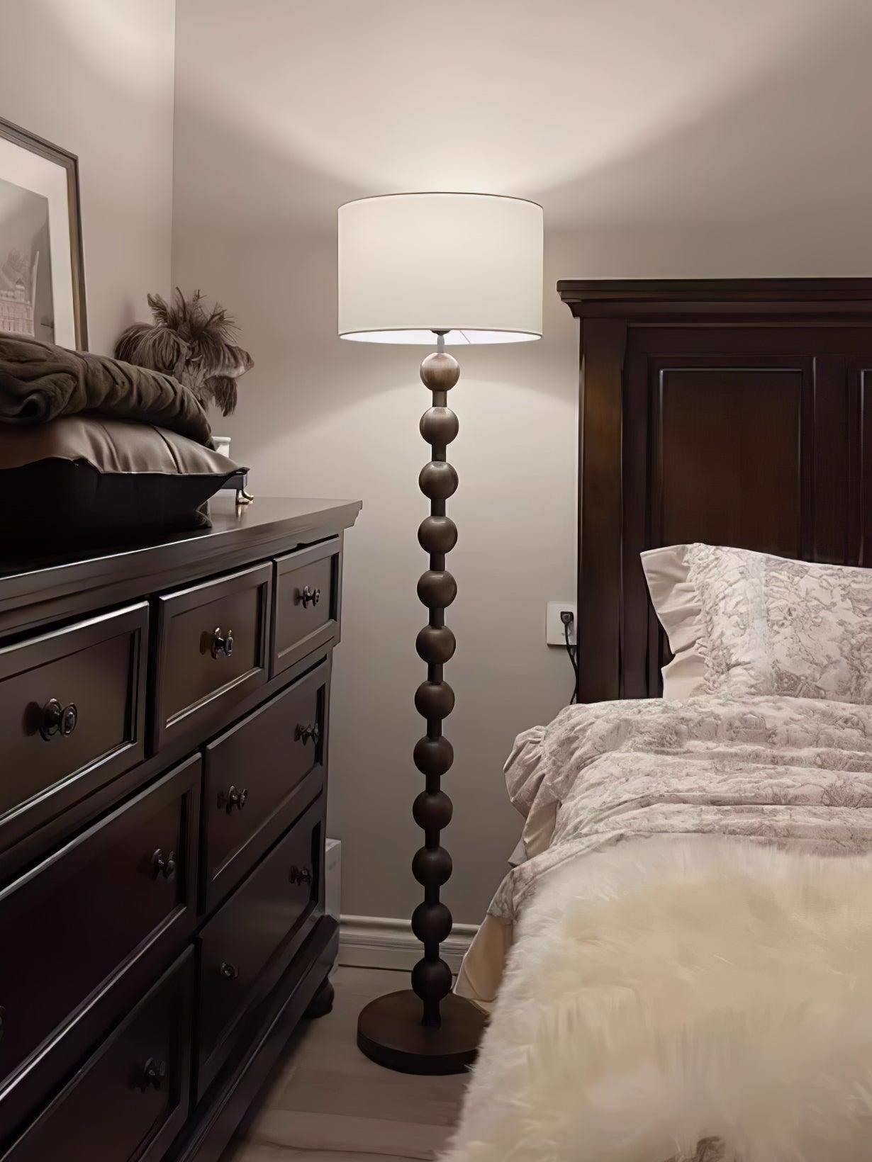 Hugo Barbell Floor Lamp - LED Indoor Lighting, Ash Wood