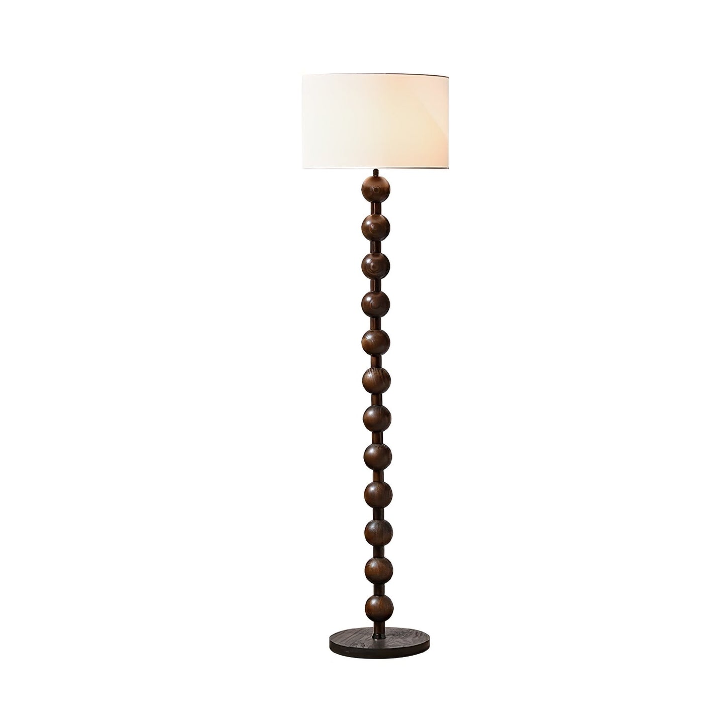 Hugo Barbell Floor Lamp - LED Indoor Lighting, Ash Wood