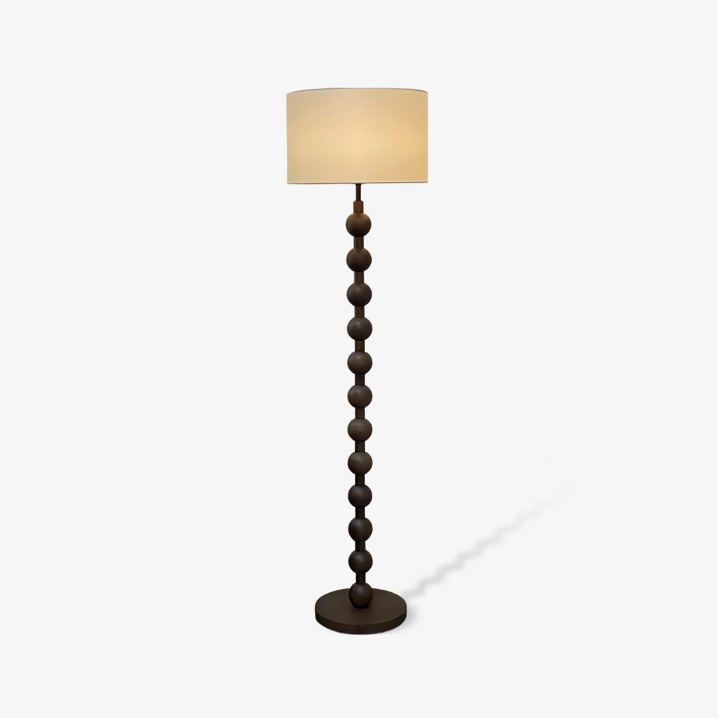 Hugo Barbell Floor Lamp - LED Indoor Lighting, Ash Wood