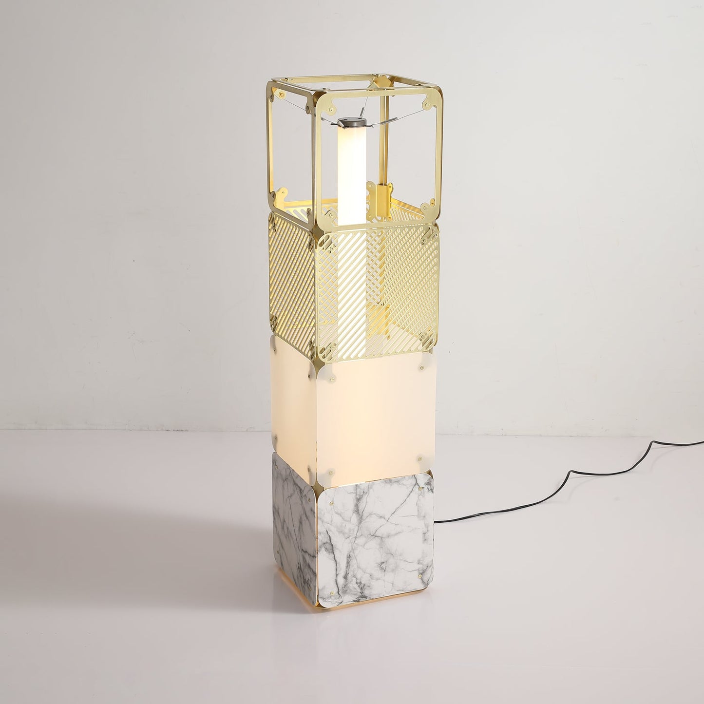 Hyperqube Floor Lamp with Adjustable LED Lighting