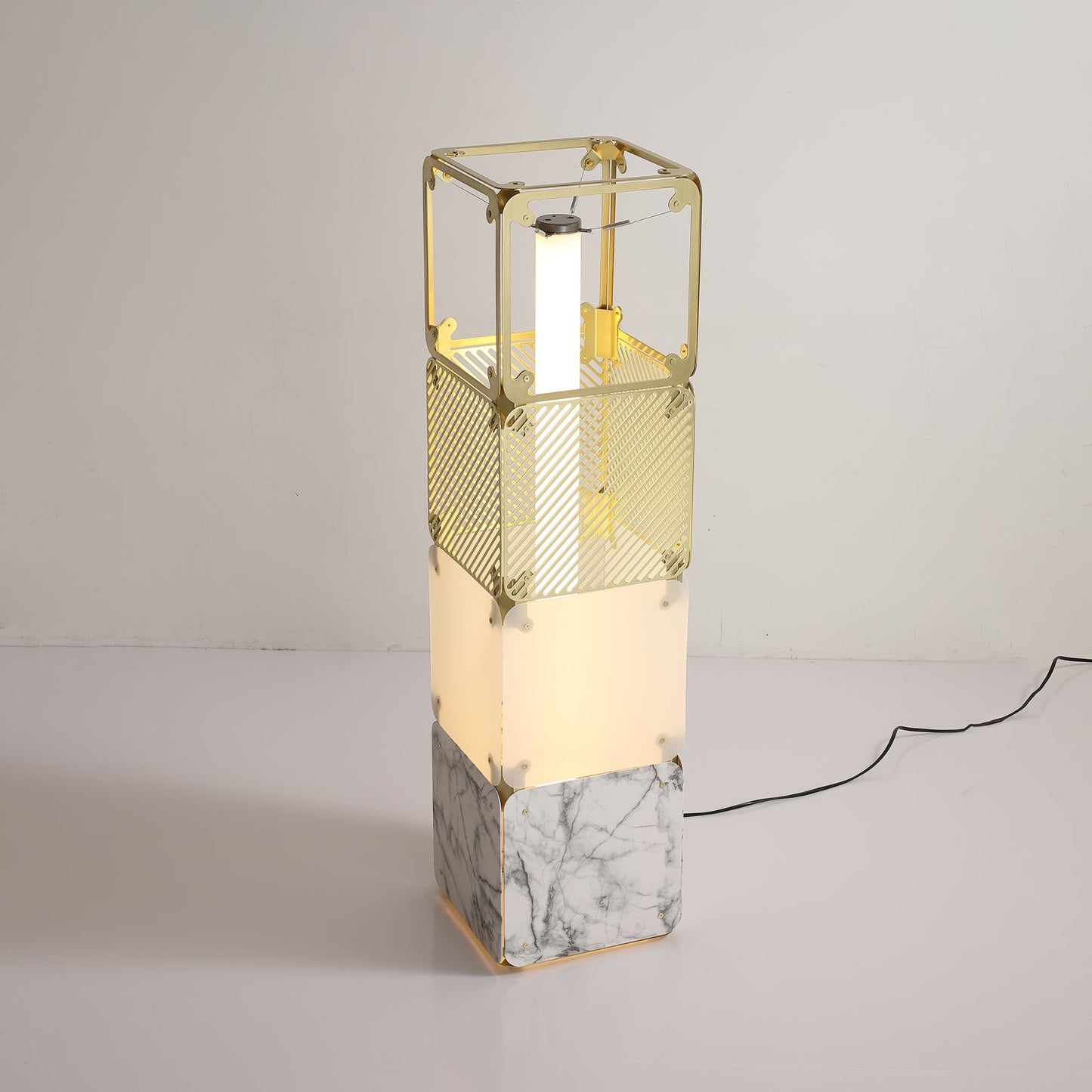 Hyperqube Floor Lamp with Adjustable LED Lighting