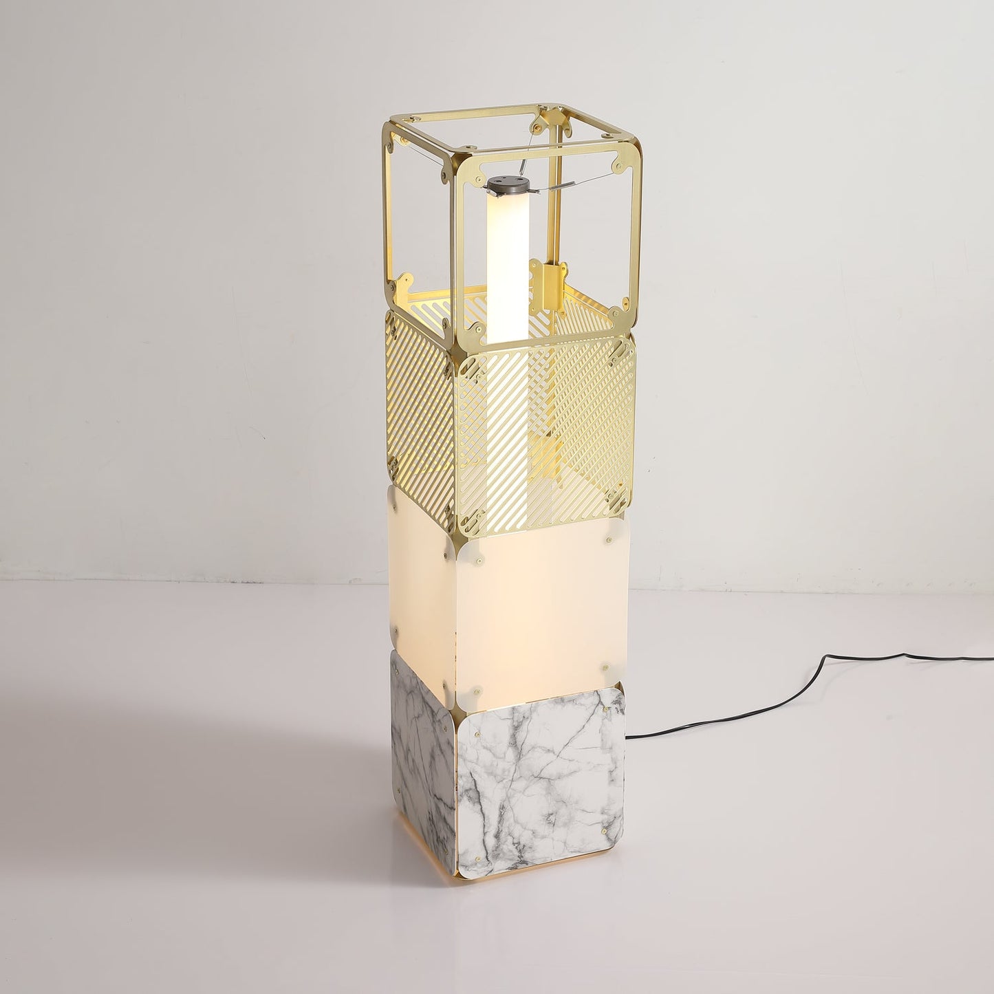 Hyperqube Floor Lamp with Adjustable LED Lighting