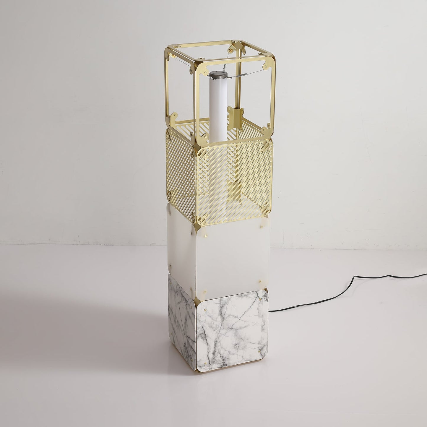 Hyperqube Floor Lamp with Adjustable LED Lighting