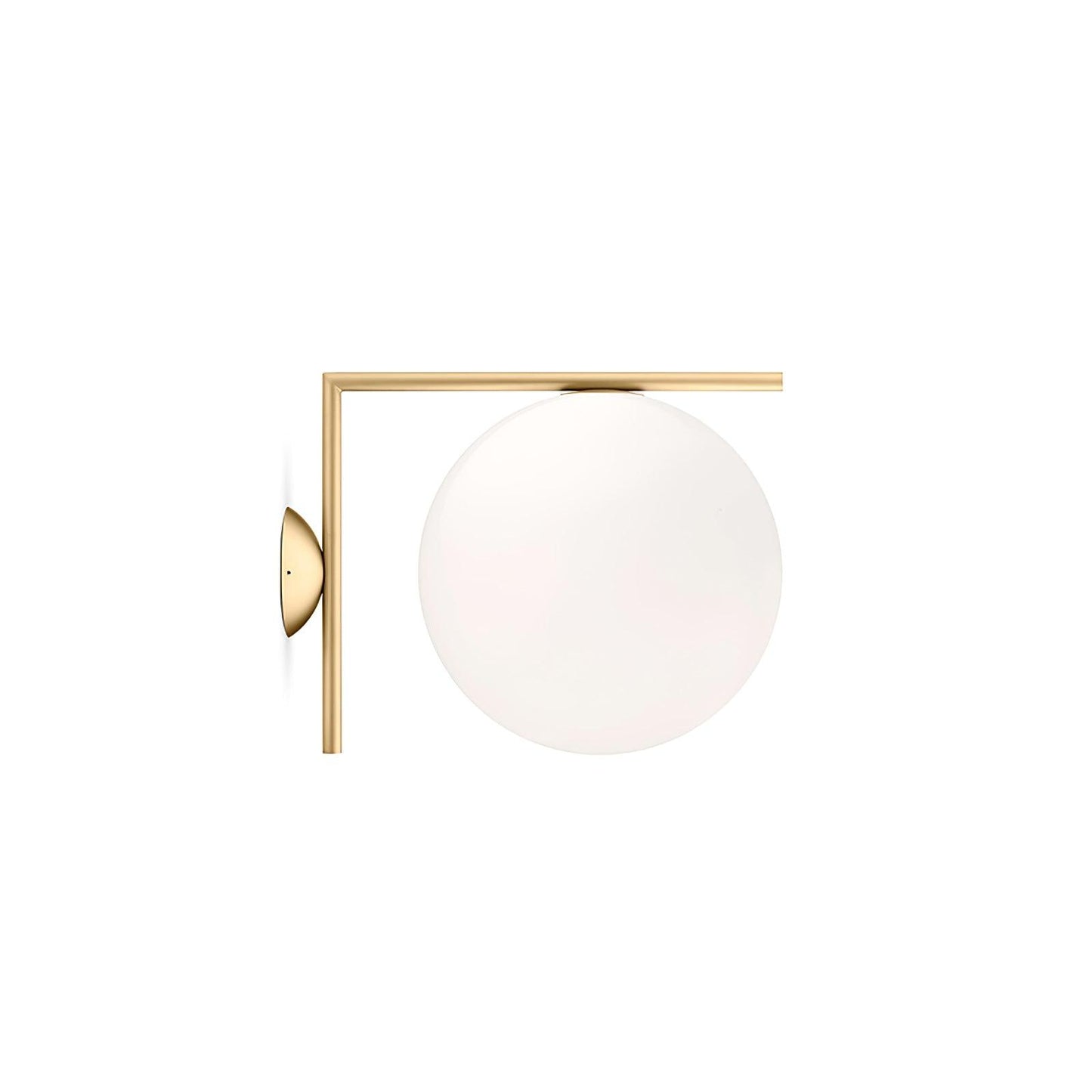 Blown Glass Opal Glass Wall Lamp - LED Metal & Glass Lighting