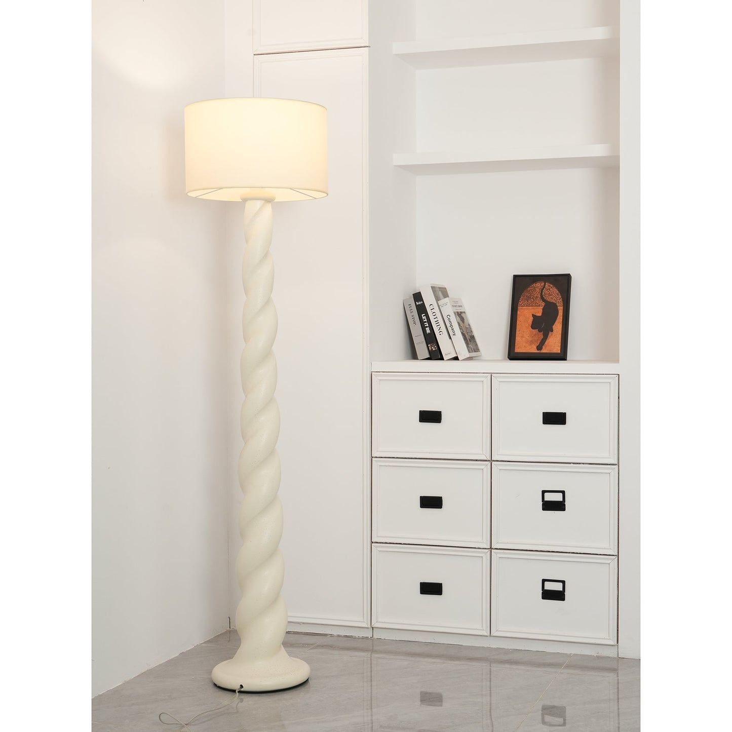 Yisi North Tower Floor Lamp with LED Shade - Indoor Lighting