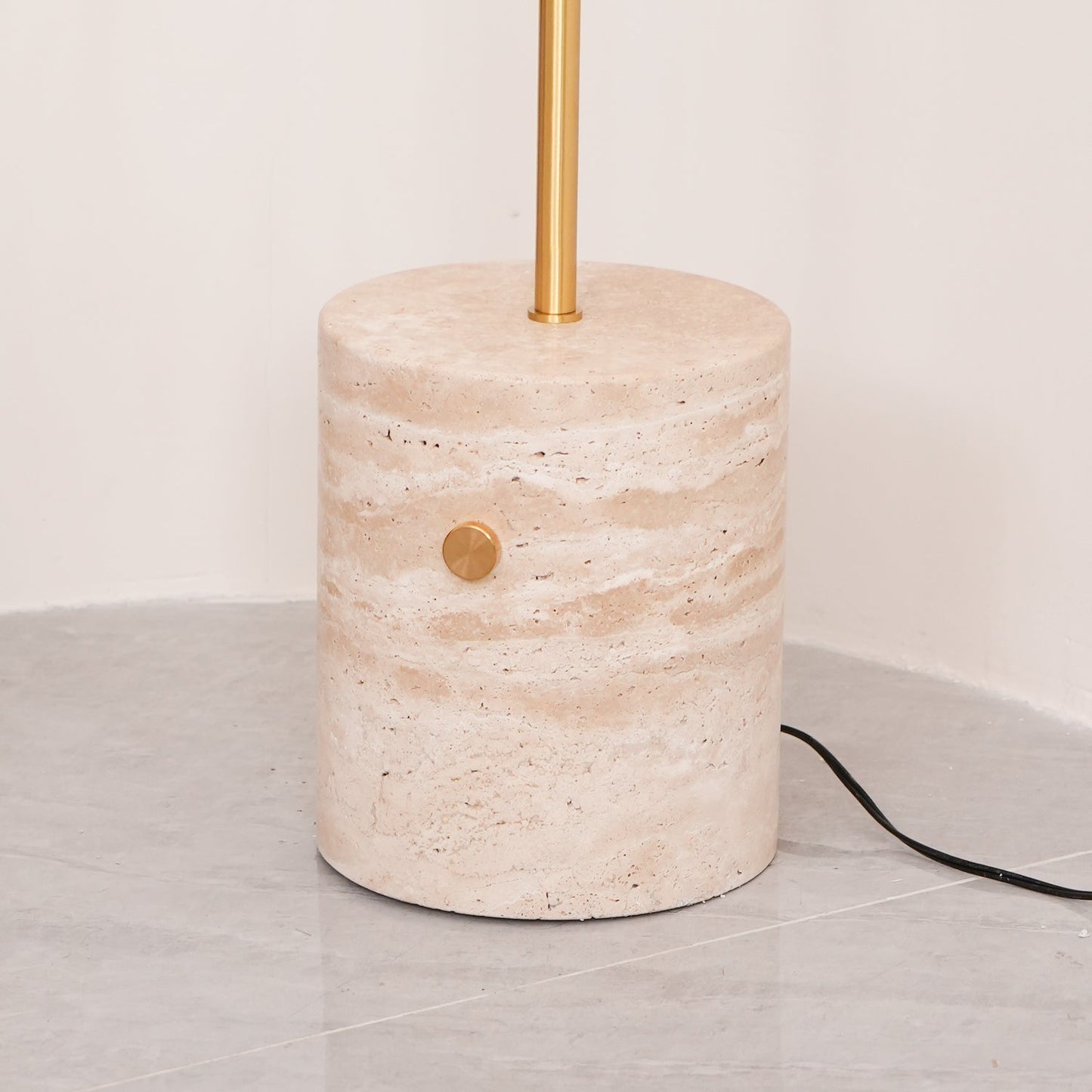 Jwda Floor Lamp with Marble Base and LED Light, Indoor