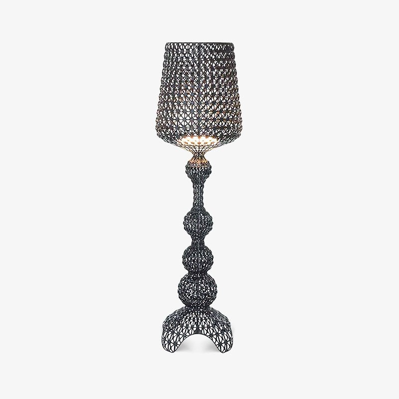 Kabuki Floor Lamp with LED Light - Acrylic, Dimmable, Indoor