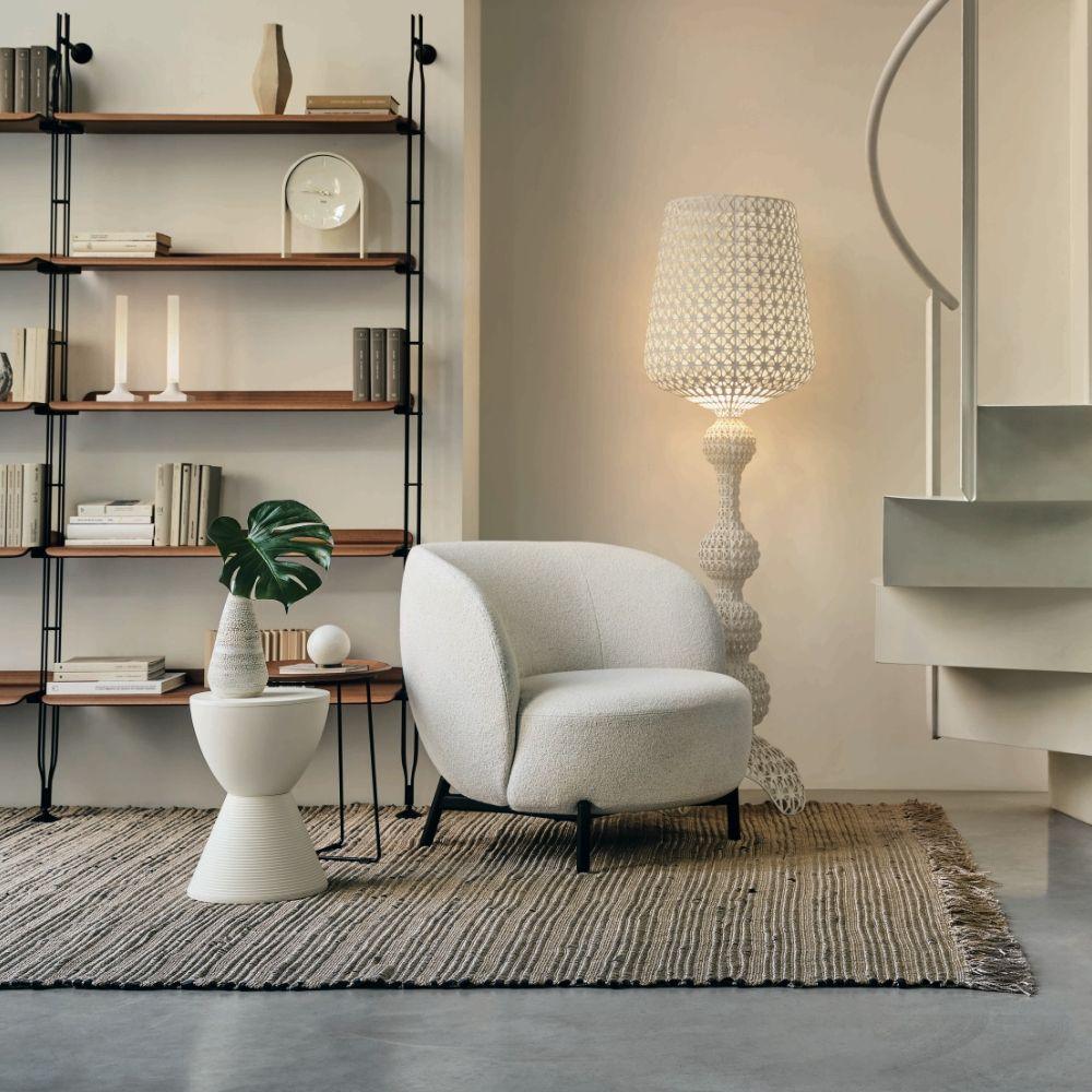 Kabuki Floor Lamp with LED Light - Acrylic, Dimmable, Indoor