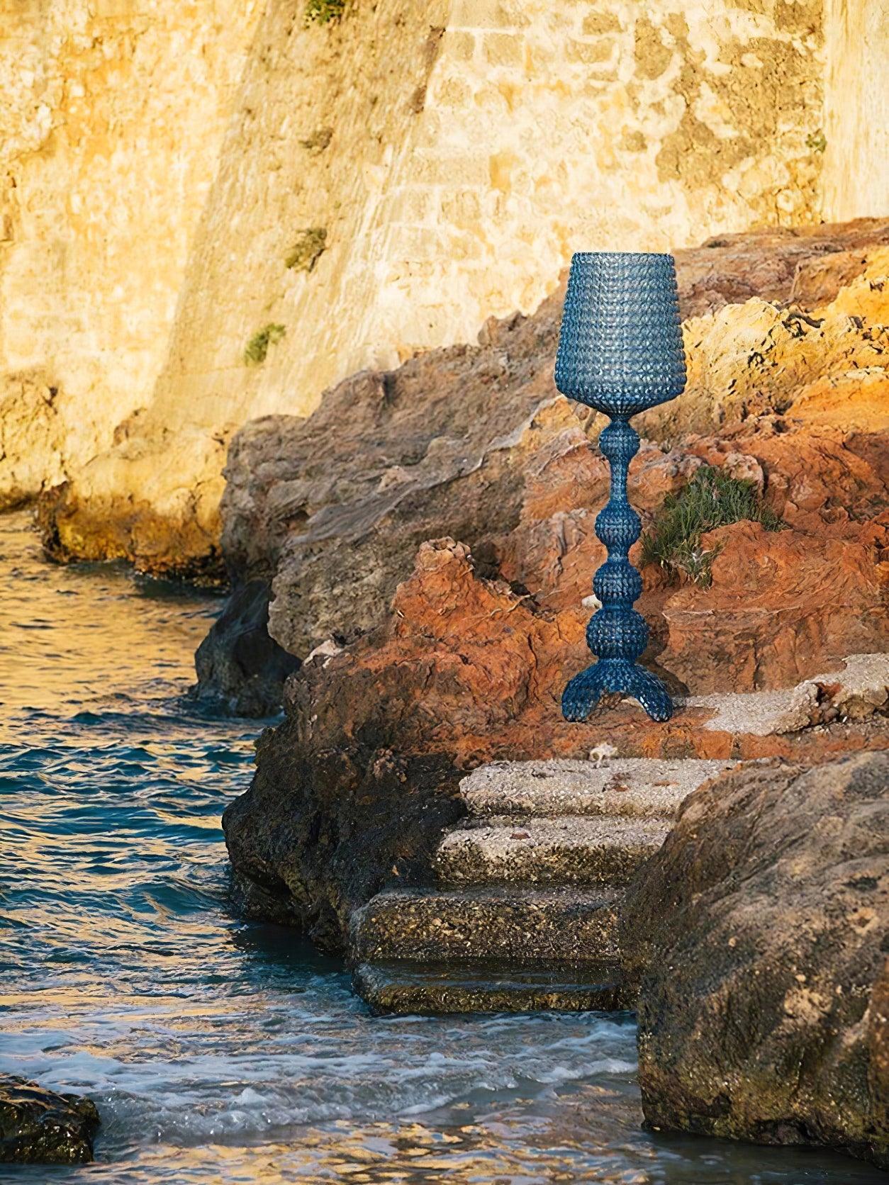 Kabuki Floor Lamp with LED Light - Acrylic, Dimmable, Indoor