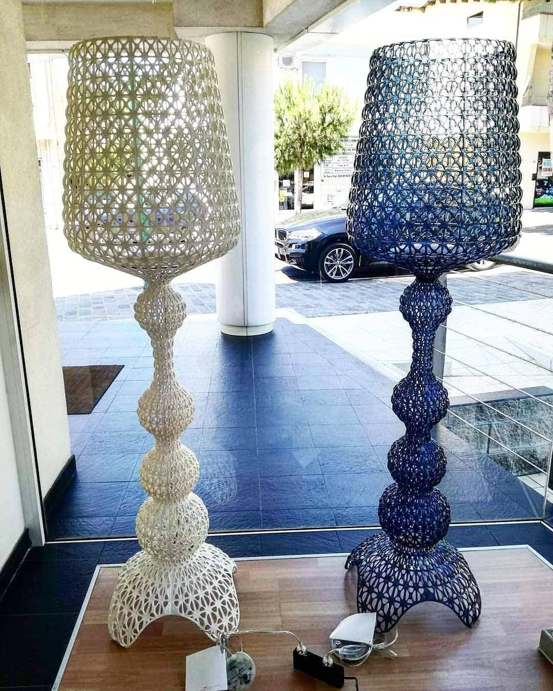 Kabuki Floor Lamp with LED Light - Acrylic, Dimmable, Indoor