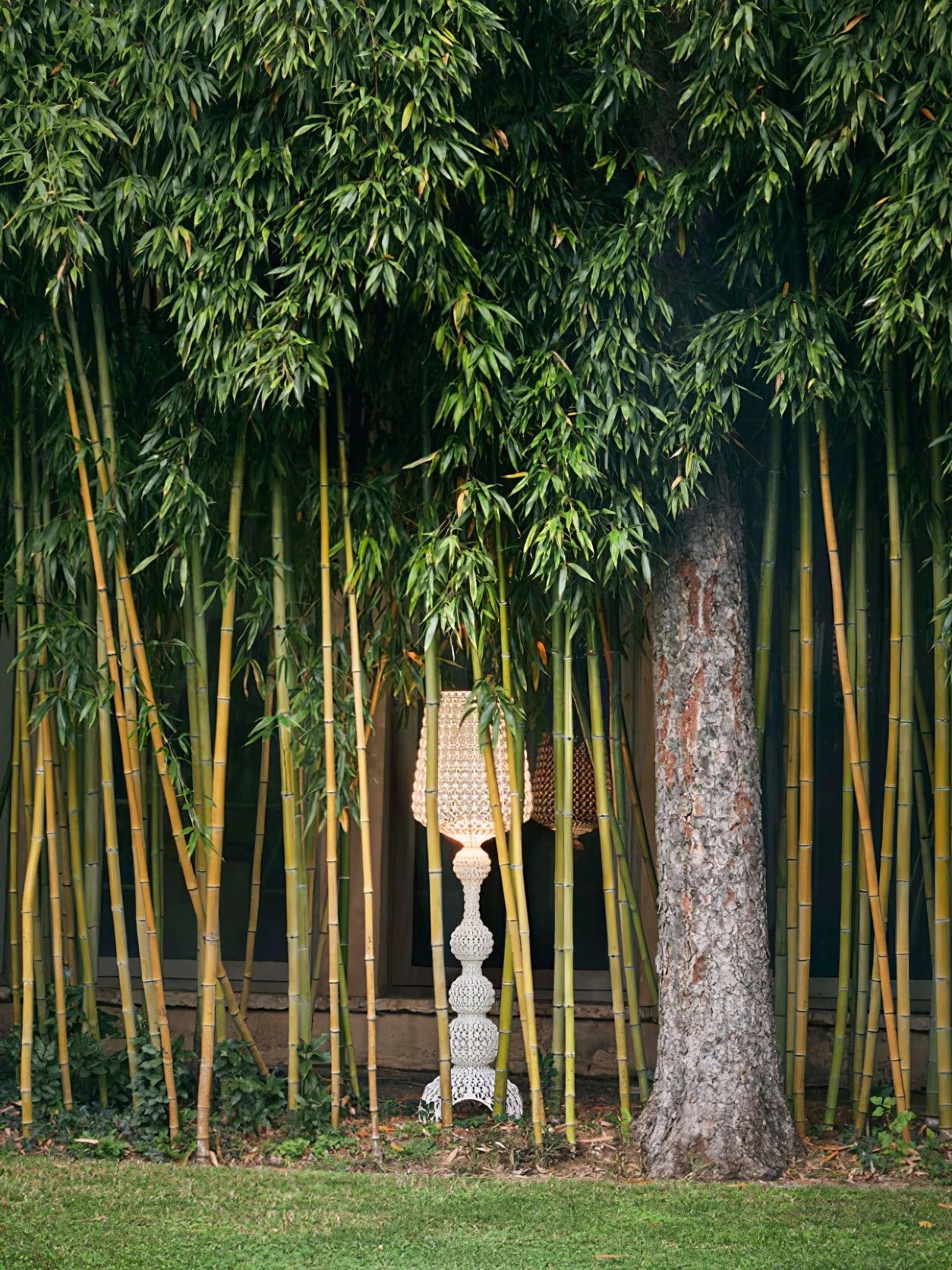 Kabuki Floor Lamp with LED Light - Acrylic, Dimmable, Indoor