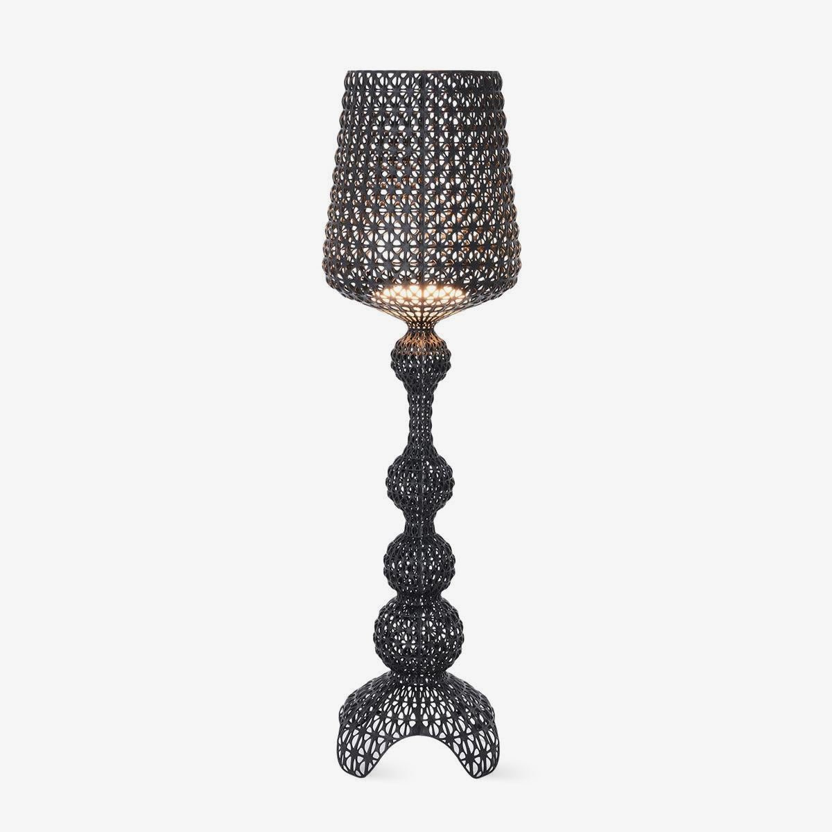 Kabuki Floor Lamp with LED Light - Acrylic, Dimmable, Indoor