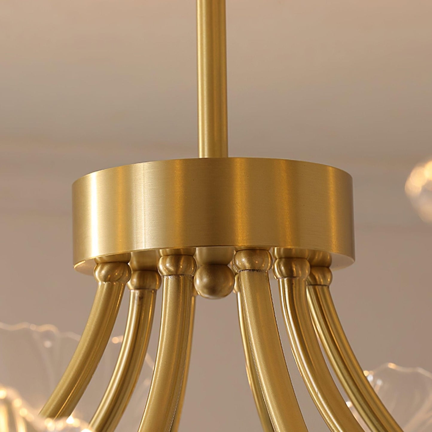 Kalin Flower Glass Chandelier - Elegant LED Pendant Light