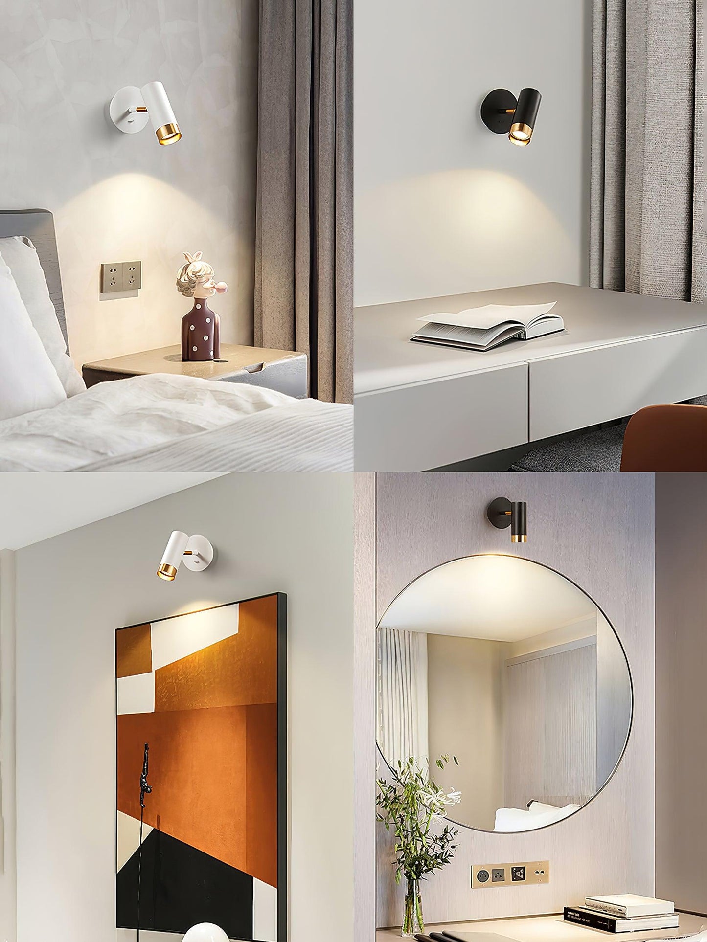 Karpo Wall Lamp LED Adjustable Indoor Lighting Set of 2