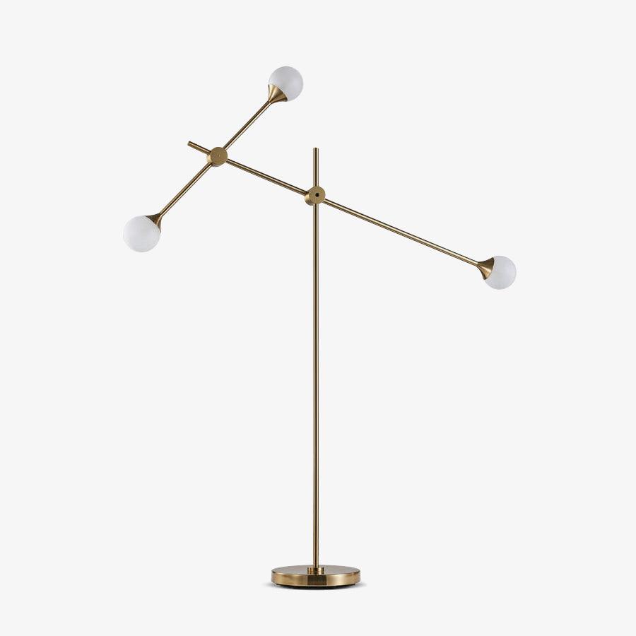 Kemi Floor Lamp Mid-Century LED with Marble Base