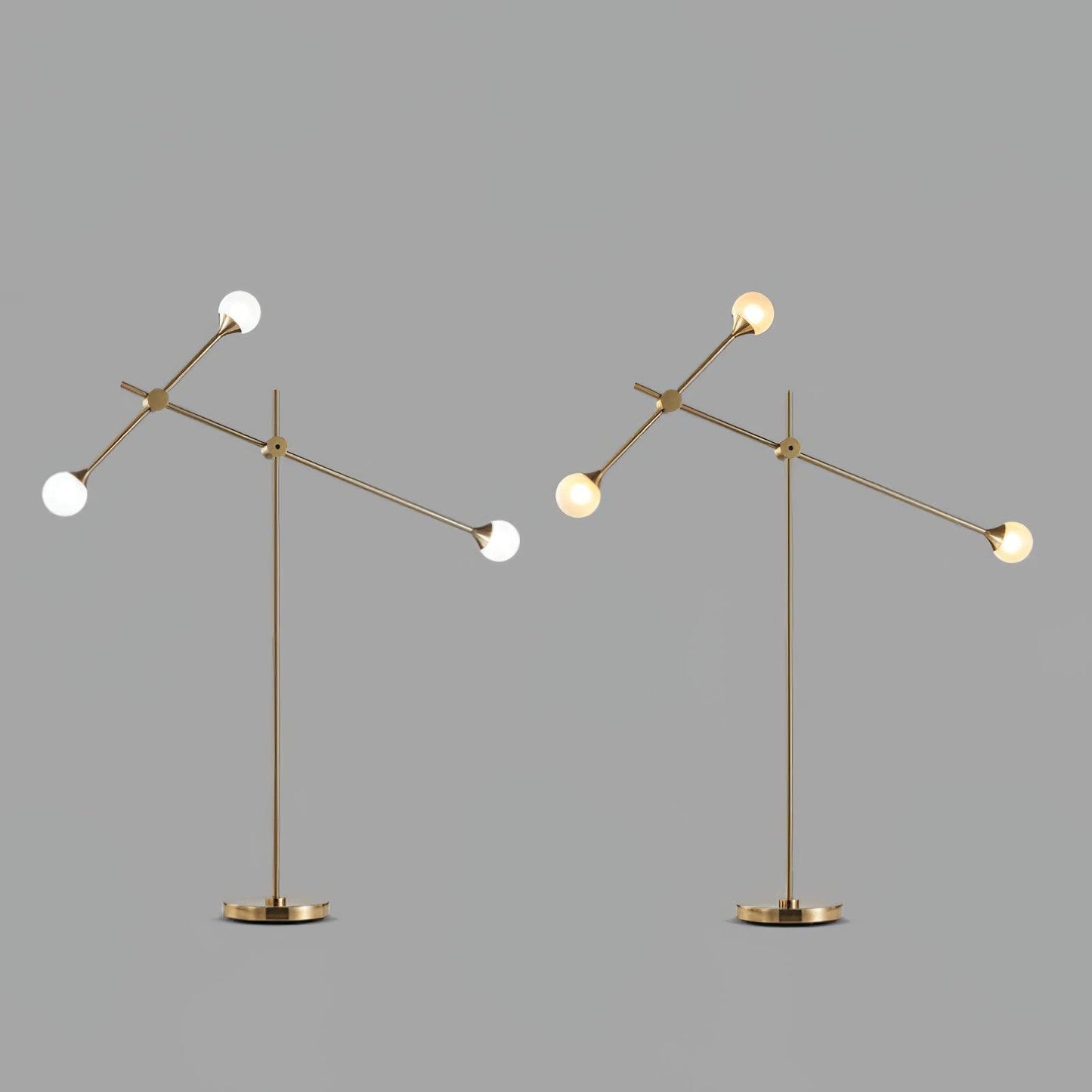 Kemi Floor Lamp Mid-Century LED with Marble Base