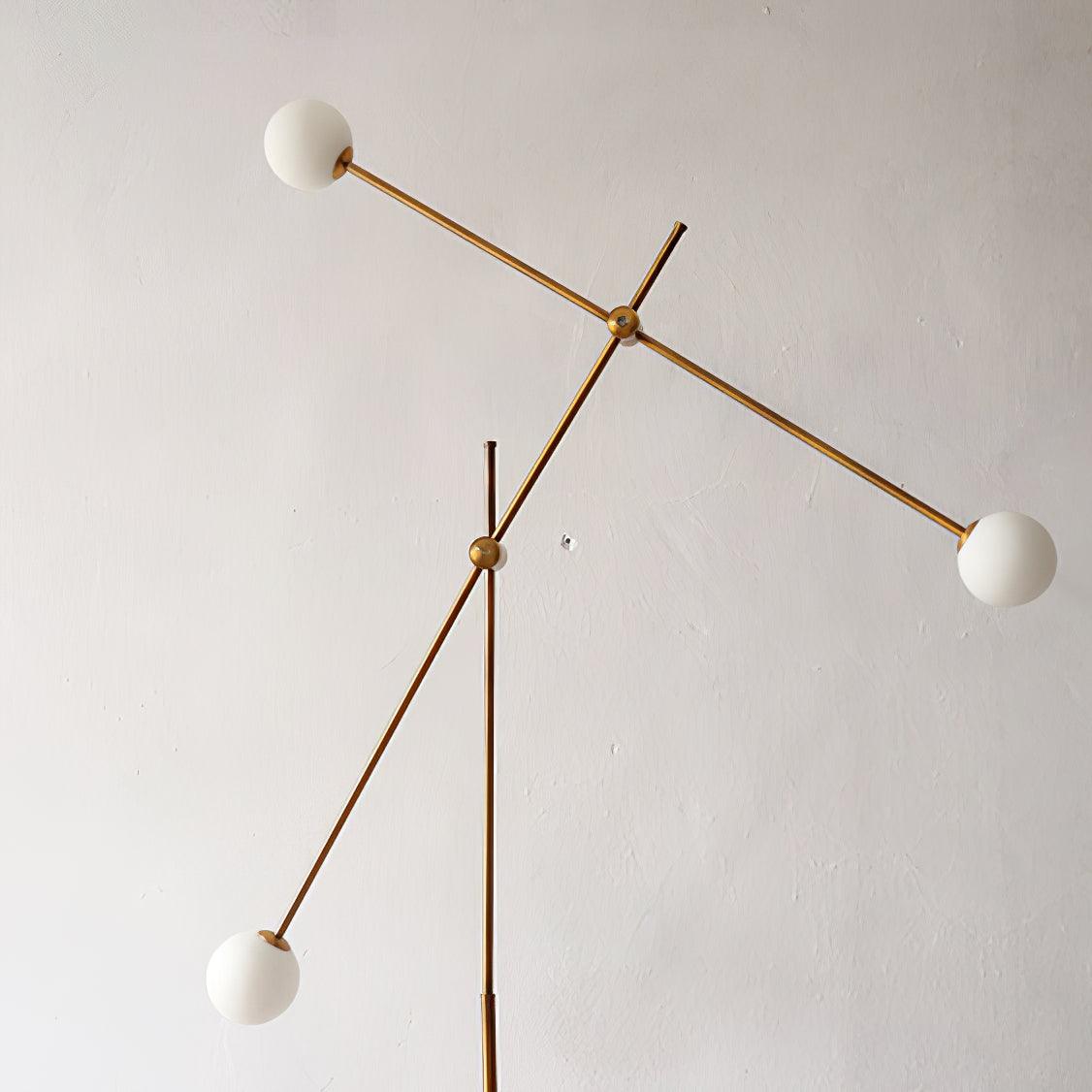 Kemi Floor Lamp Mid-Century LED with Marble Base