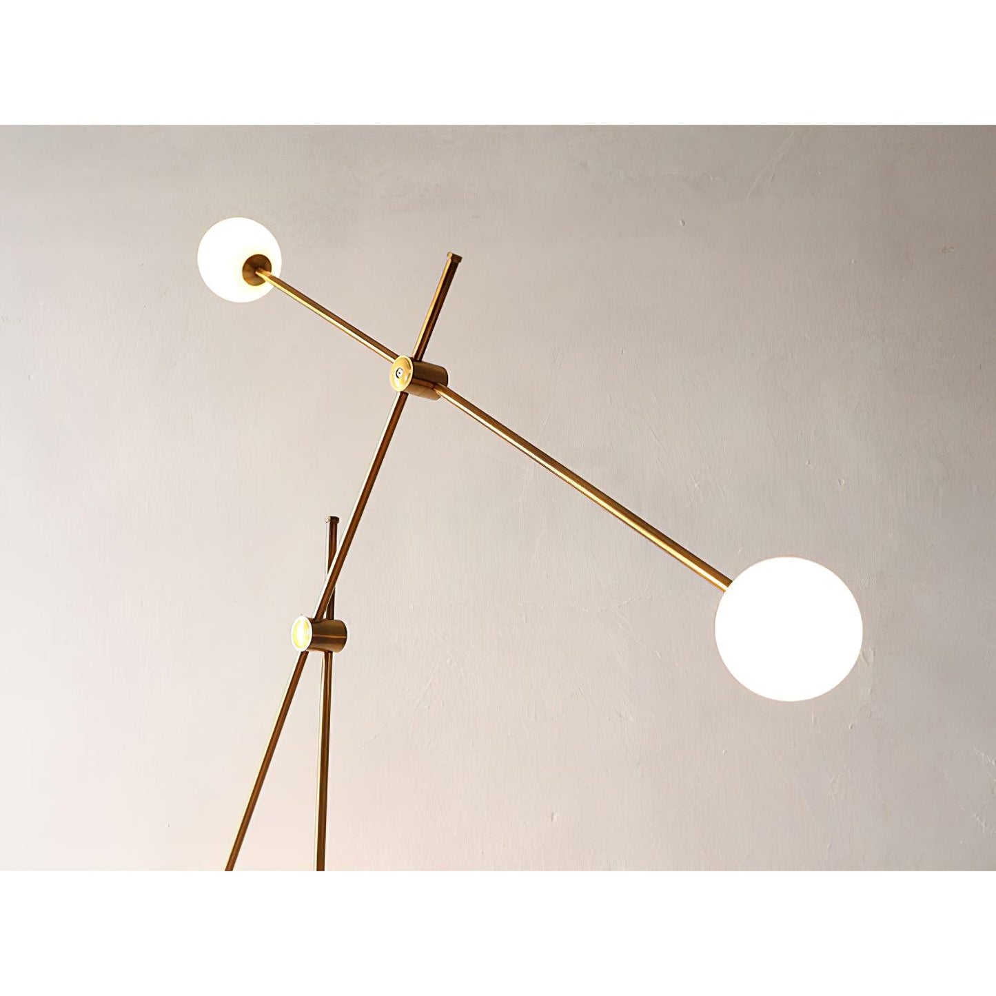 Kemi Floor Lamp Mid-Century LED with Marble Base