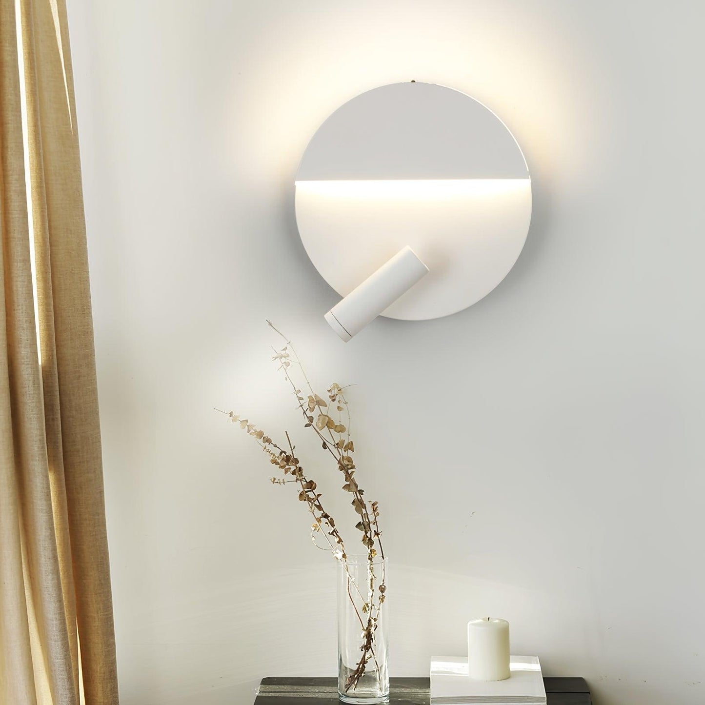 Kneeland Rotatable Wall Lamp with Integrated LED Light