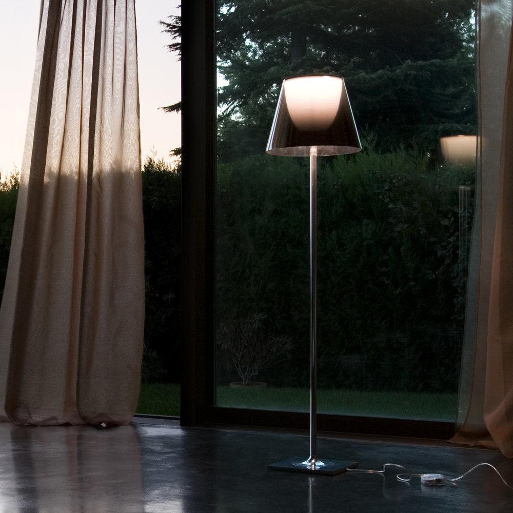 Chrome Prism Floor Lamp - LED Indoor Lighting 160cm