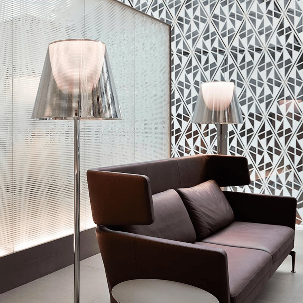 Chrome Prism Floor Lamp - LED Indoor Lighting 160cm
