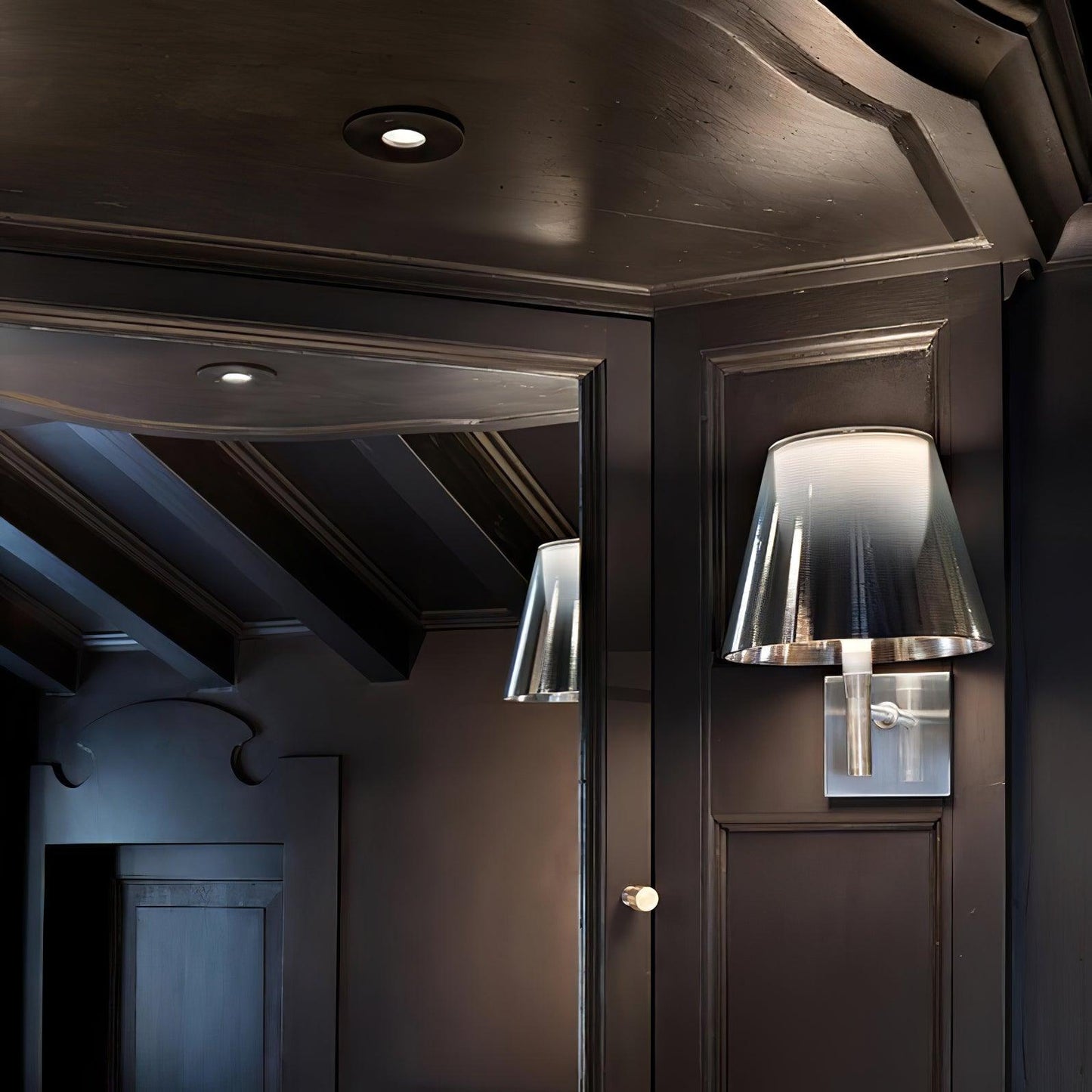 Chrome Prism Wall Lamp - Elegant LED Indoor Lighting